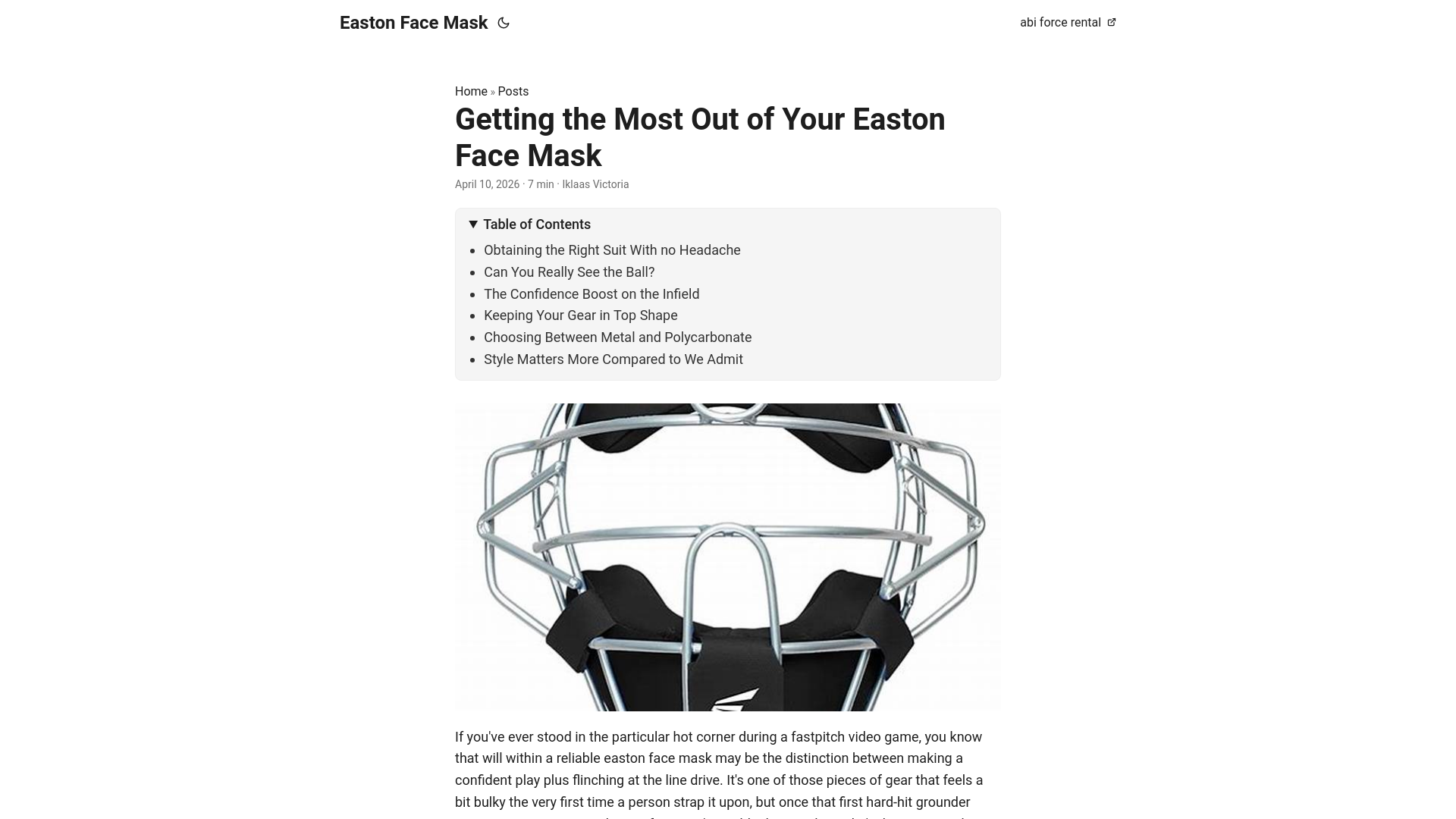 website screenshot of https://easton-face-mask.pages.dev/