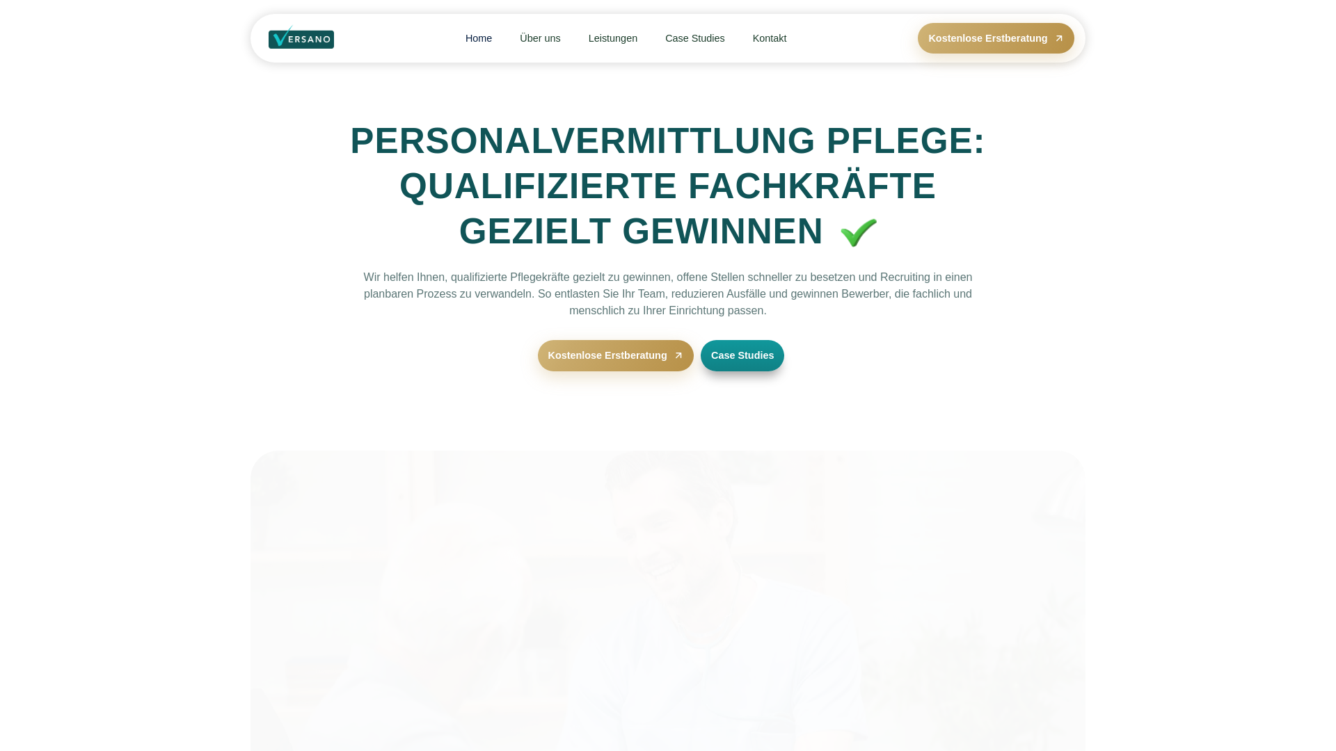 website screenshot of https://personalvermittlung-pflege24.de/