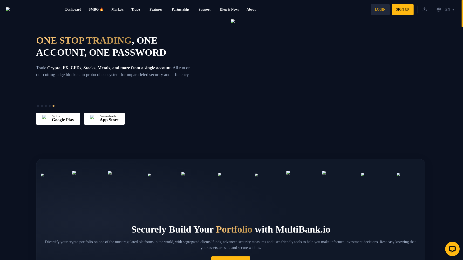 website screenshot of https://multibank.pages.dev/
