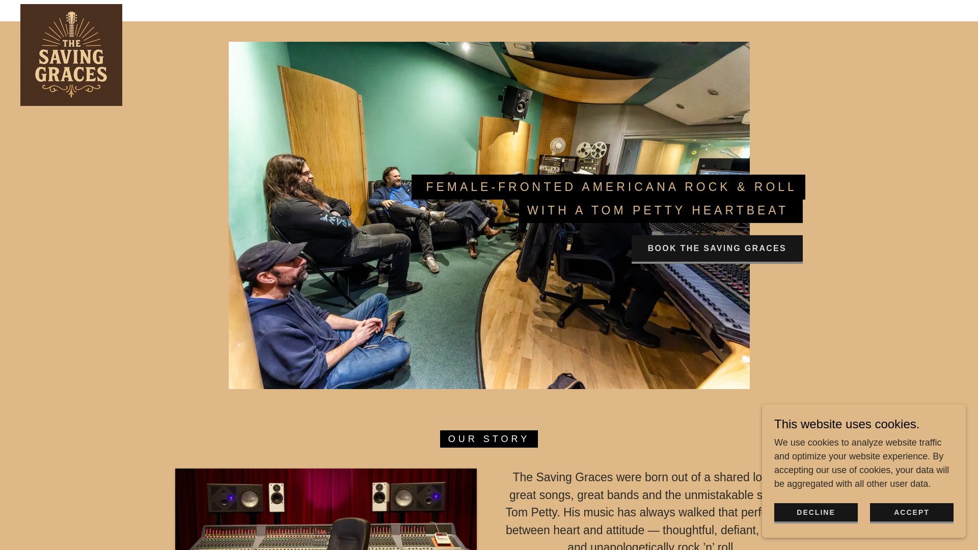 website screenshot of https://thesavinggraces.co.uk