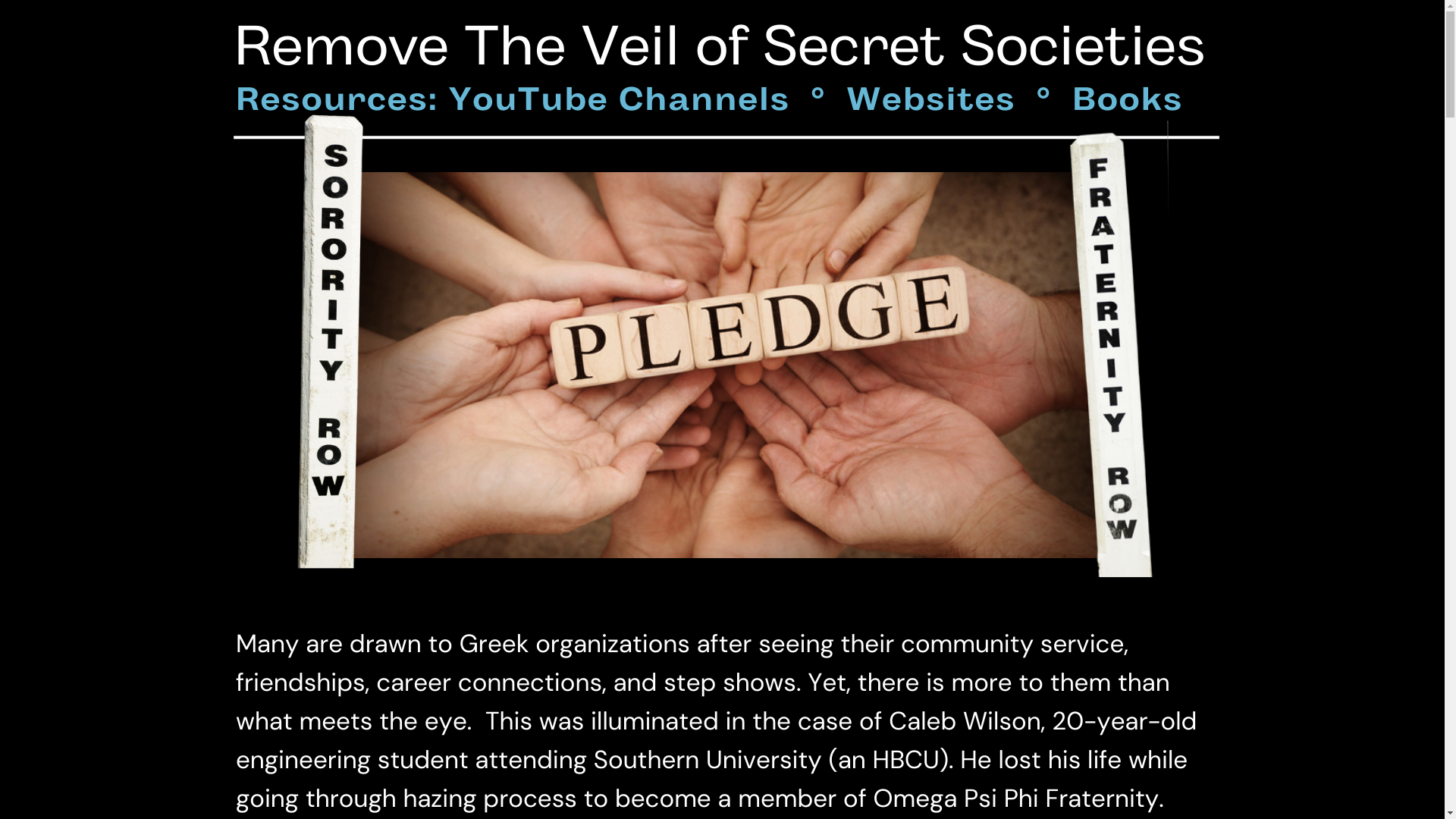 website screenshot of https://removetheveil.org/