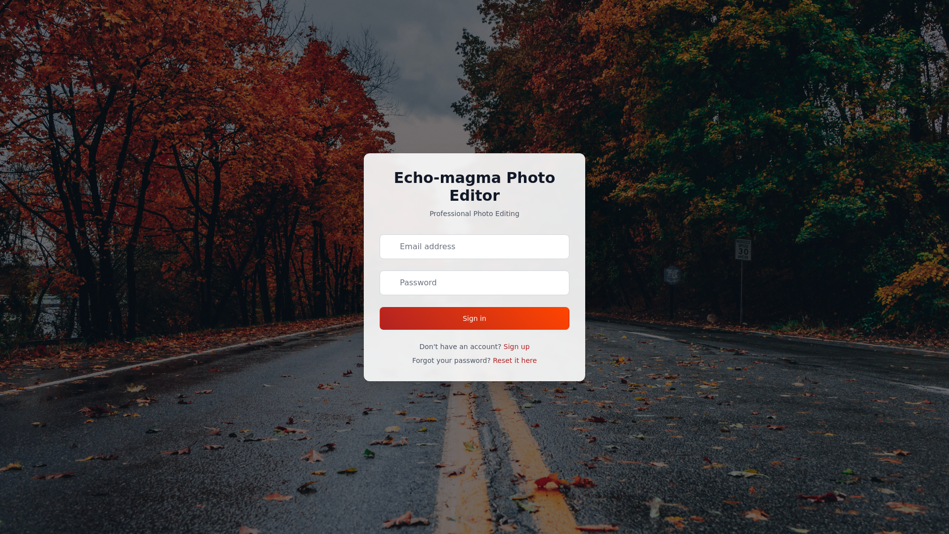 website screenshot of https://echomagma-editor.com/