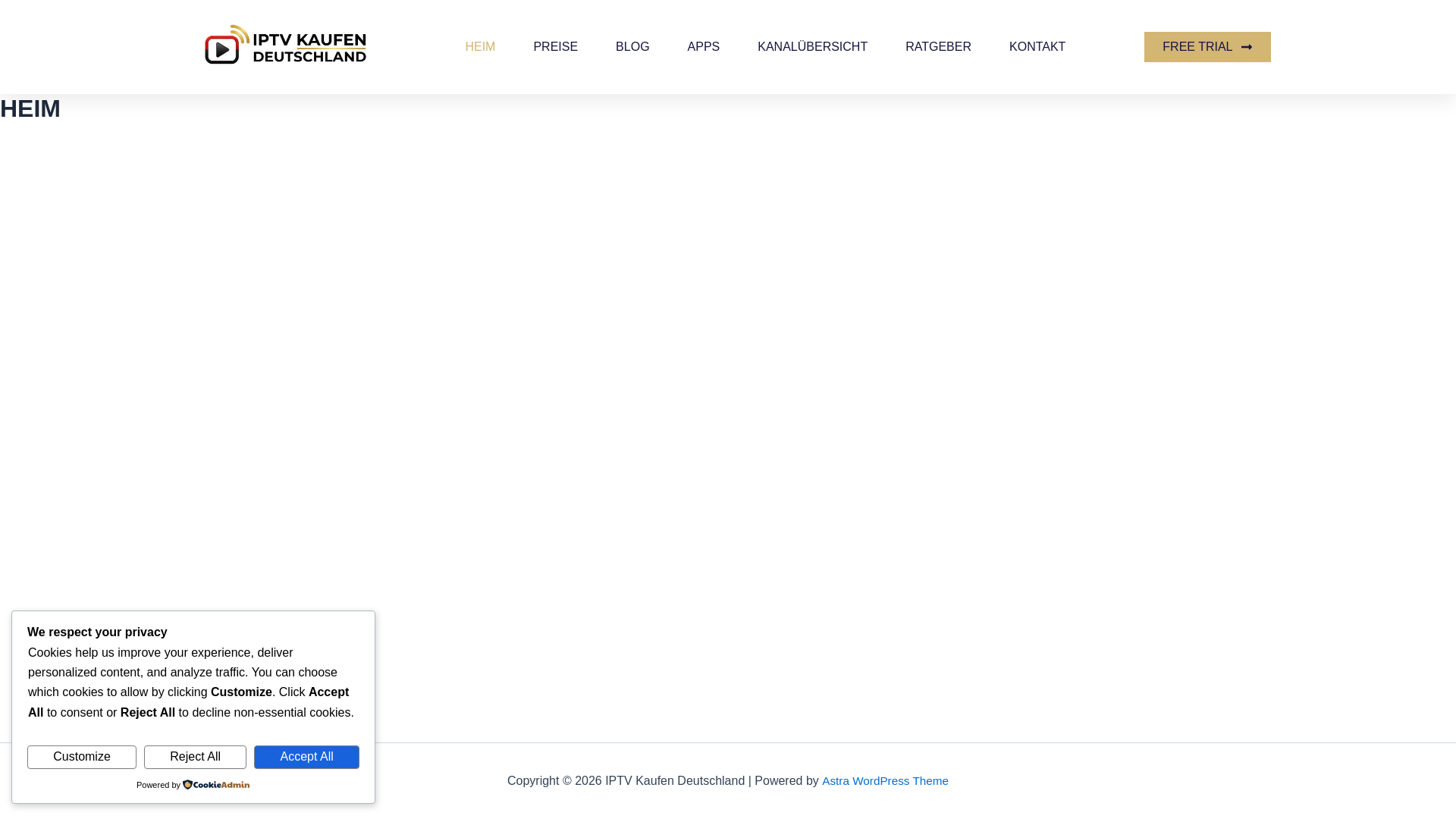 website screenshot of https://bestiptvkaufen.com/