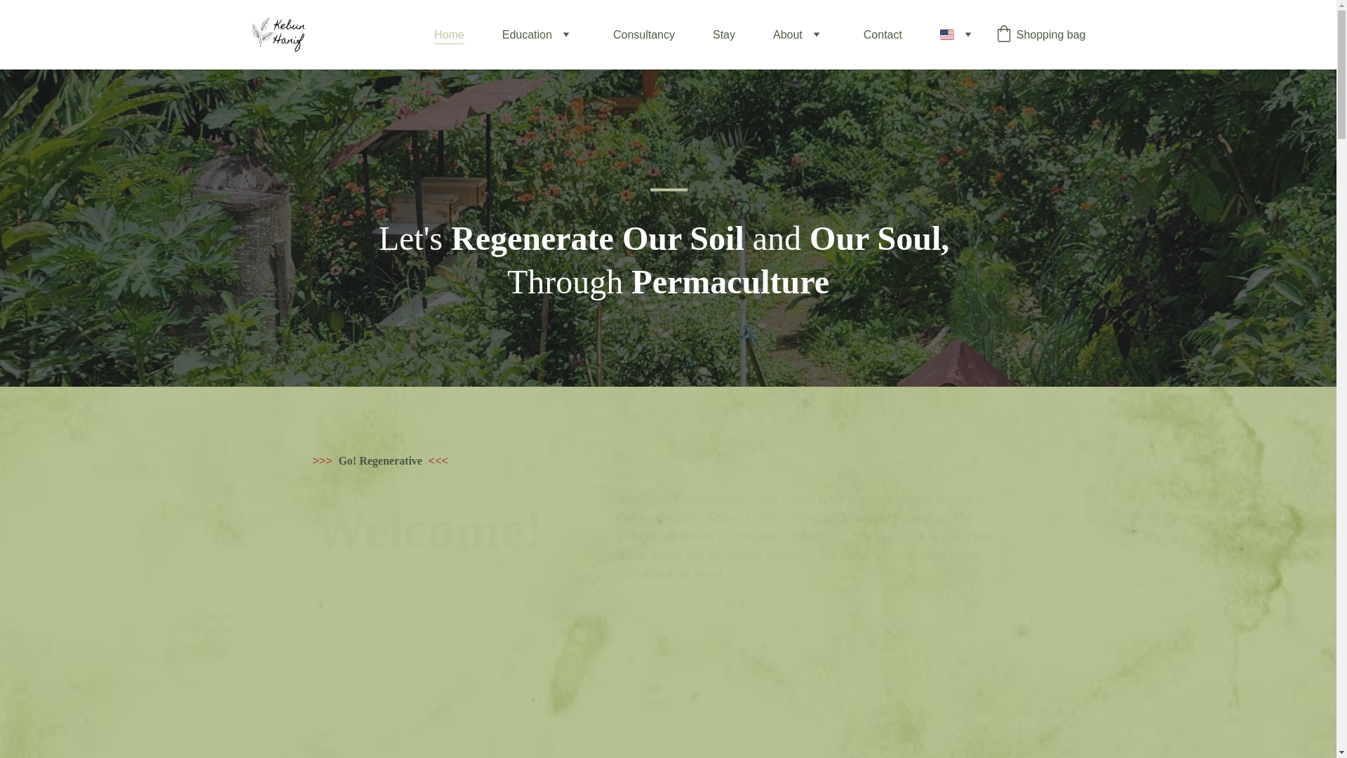 website screenshot of https://kebunhanif.id/