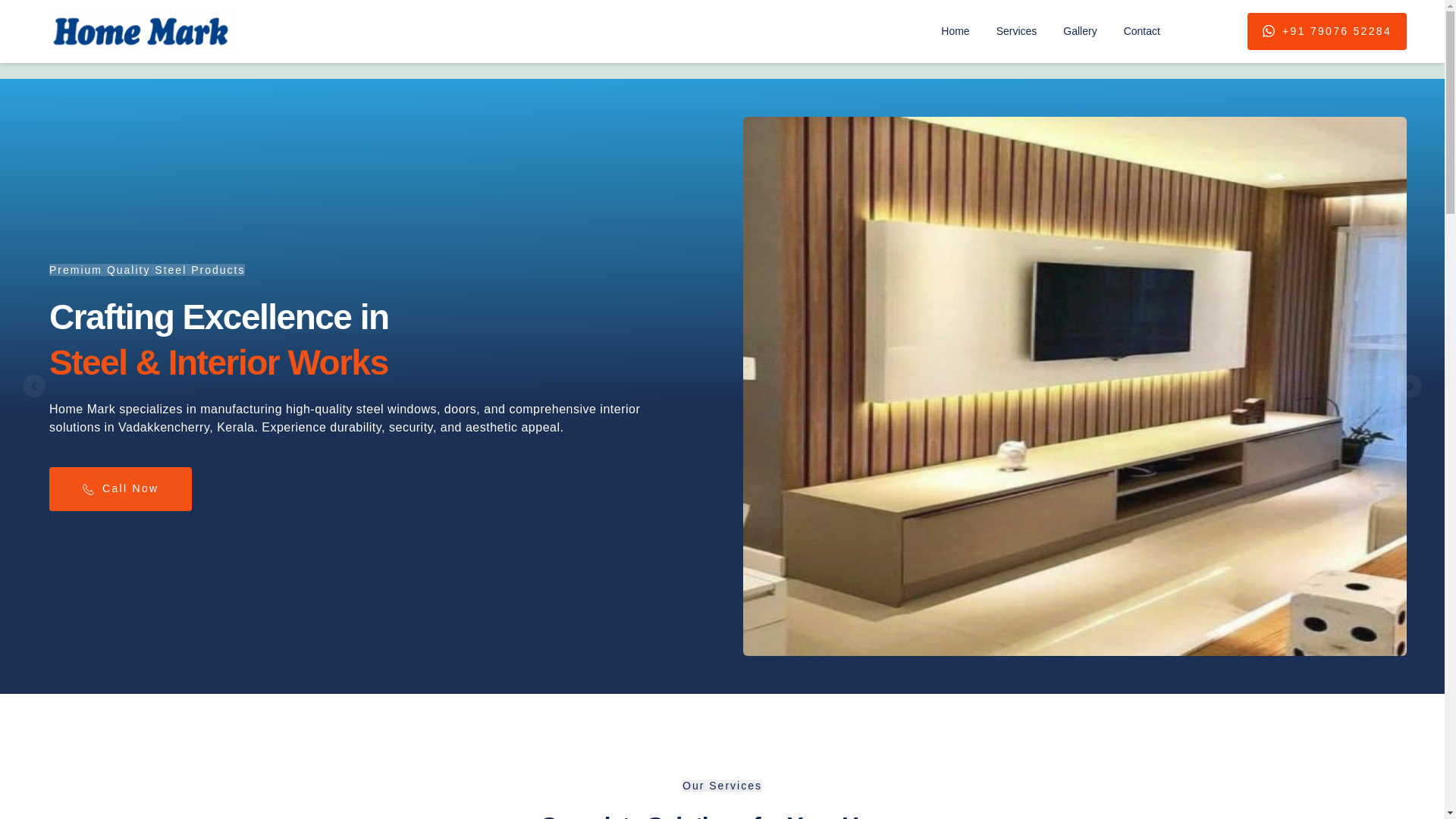 website screenshot of https://hmhomemark.com/