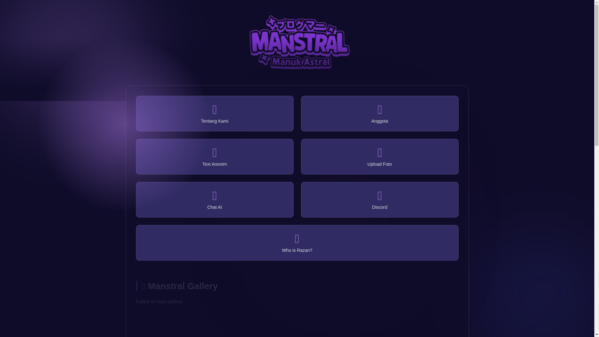 website screenshot of https://manstral.my.id/