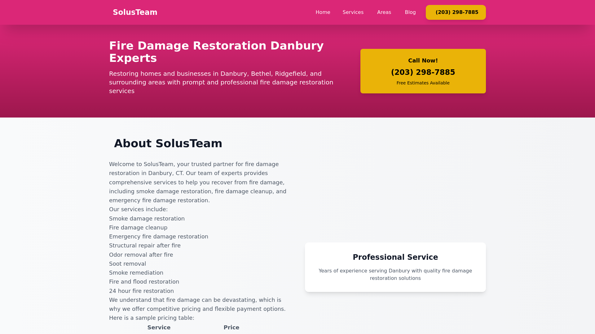 website screenshot of https://solusteam.pages.dev/