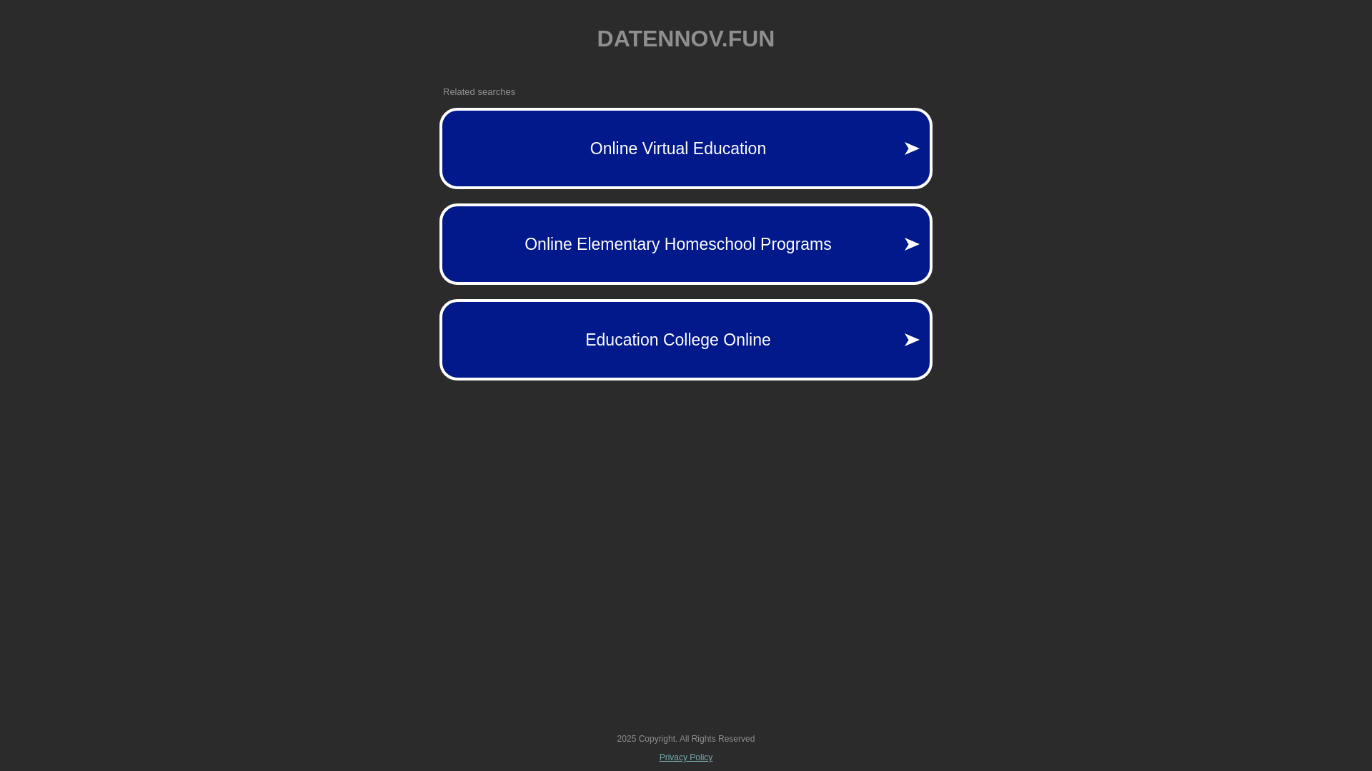 website screenshot of https://datennov.fun/