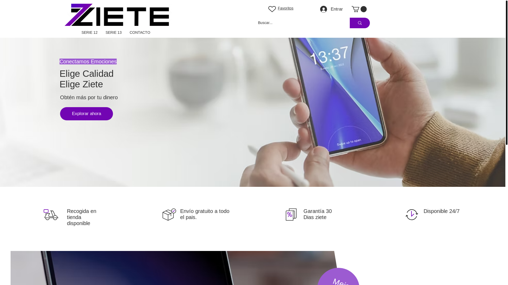 website screenshot of https://zietemobile.com/