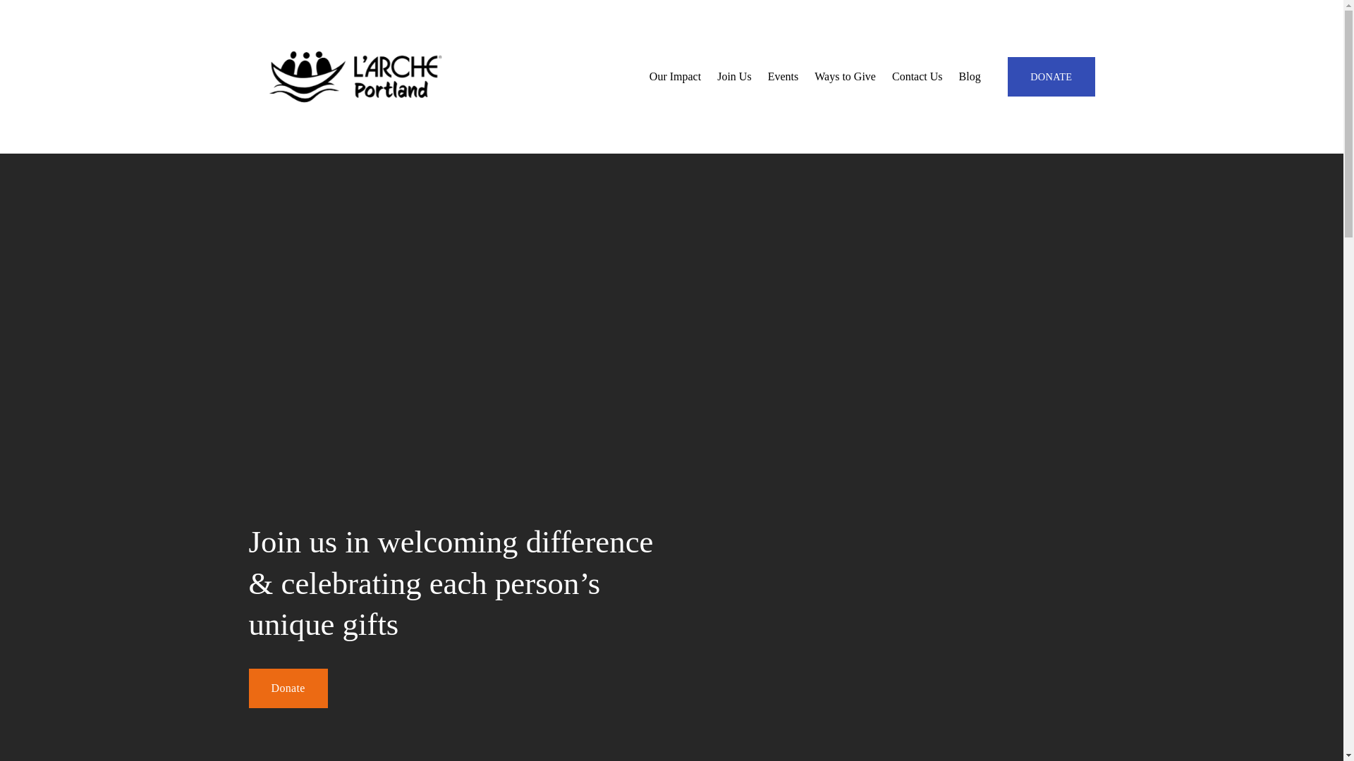 website screenshot of https://larcheportland.org/