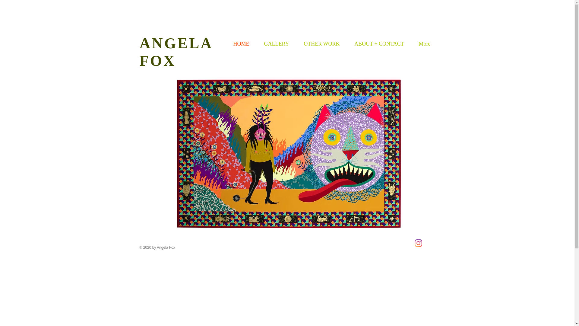 website screenshot of https://angelafoxart.net/