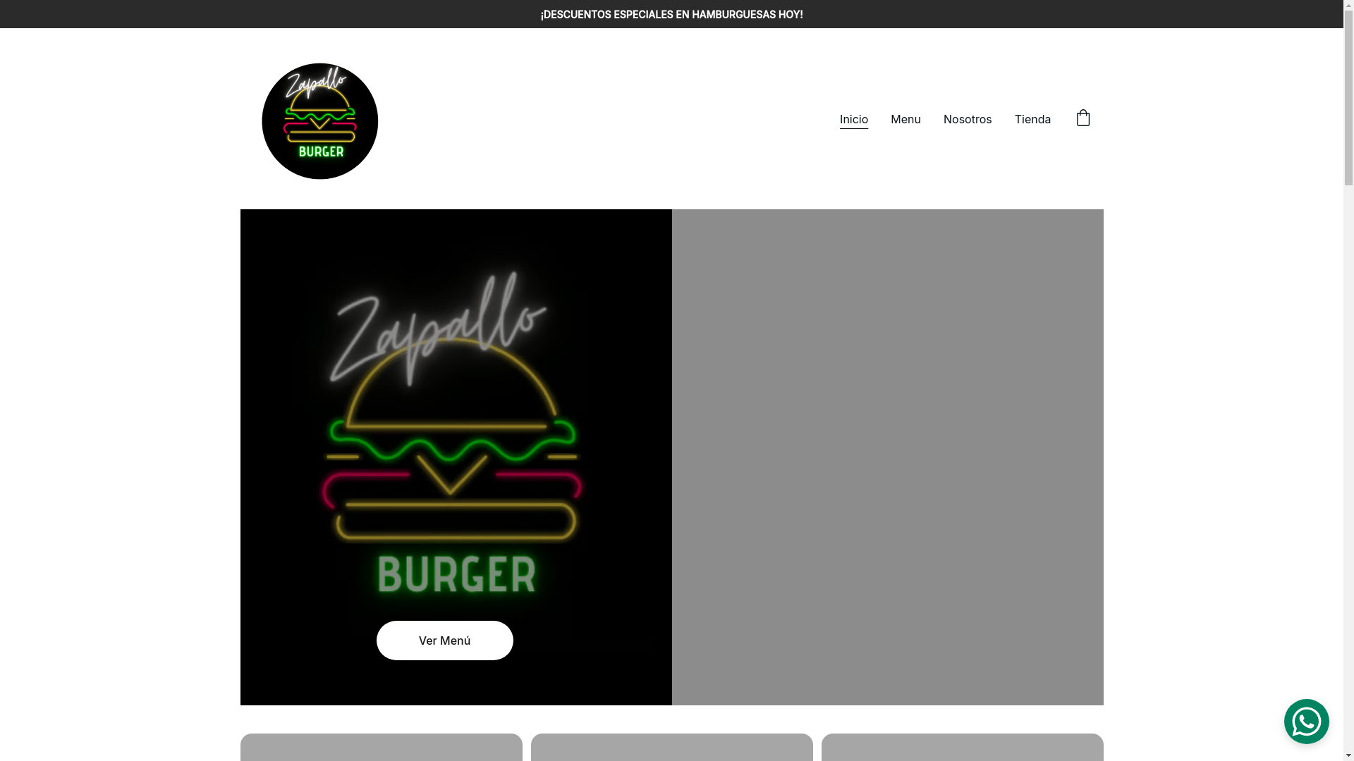 website screenshot of https://zapalloburger.com/