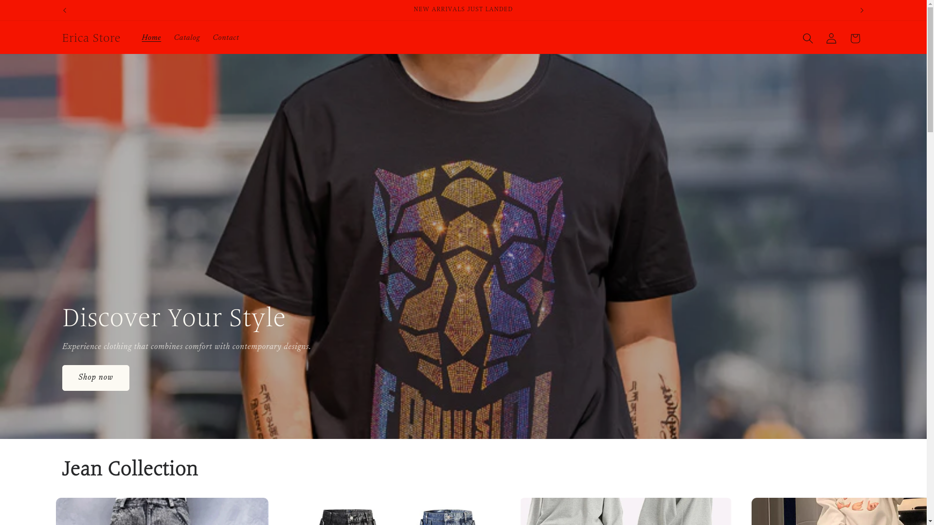 website screenshot of https://ericastylemen.site/