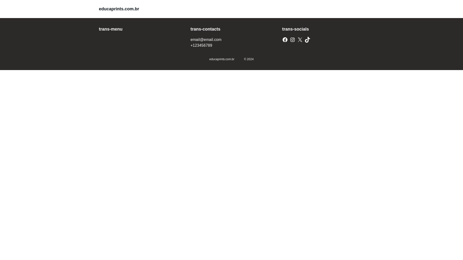 website screenshot of https://educaprints.com.br/