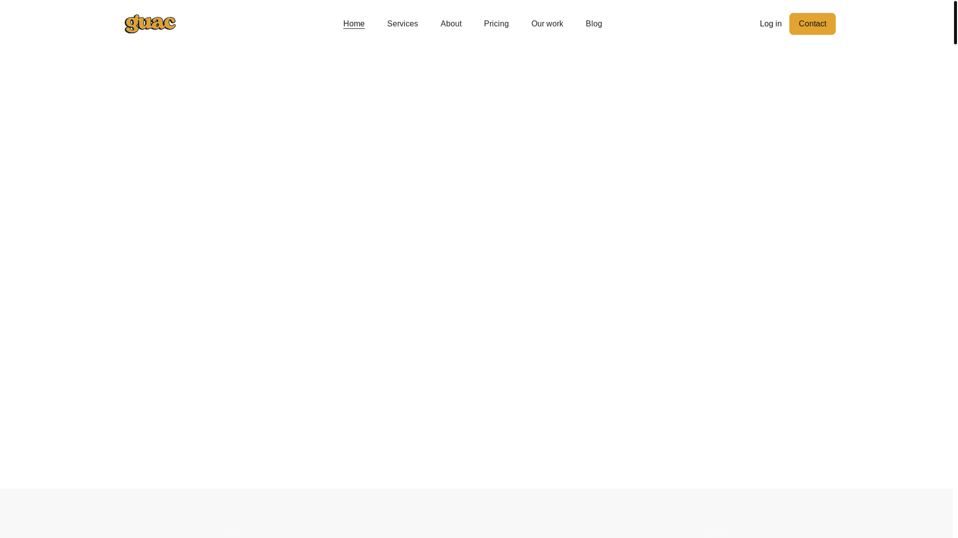website screenshot of https://guacdesignstudio.com/