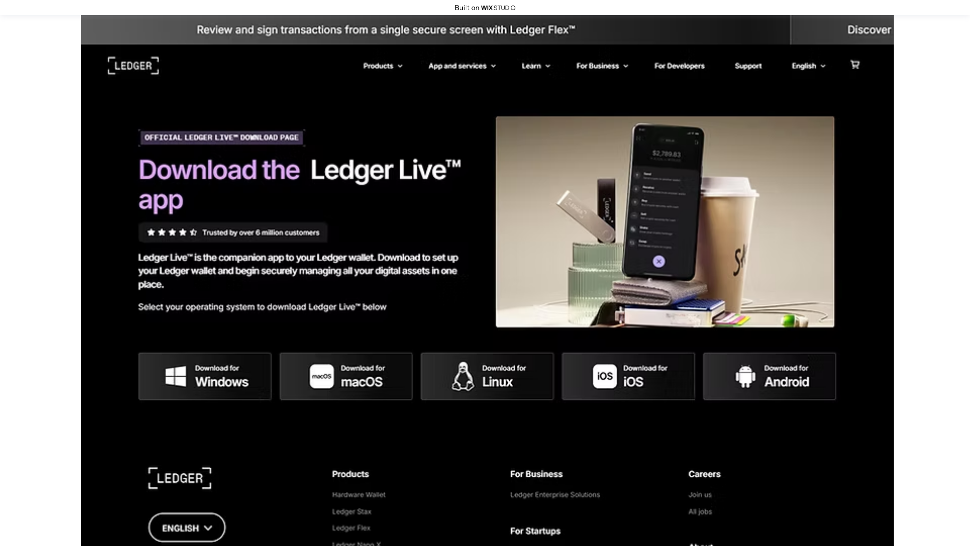 website screenshot of https://live-platform.wixstudio.com/eng-us
