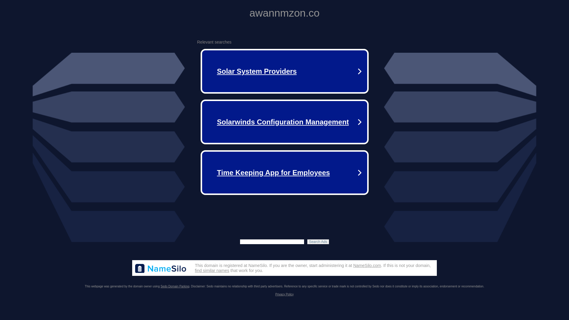 website screenshot of https://awannmzon.co/