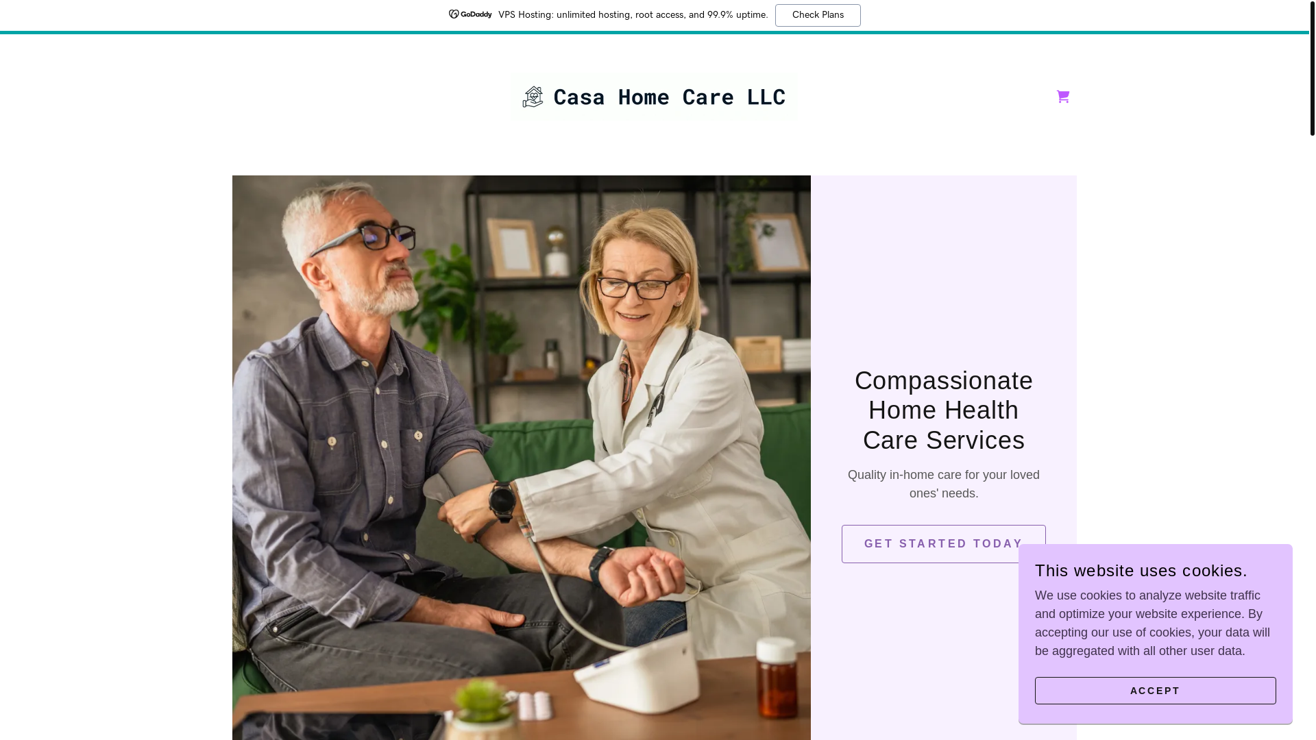 website screenshot of https://casahomecarellc.com/
