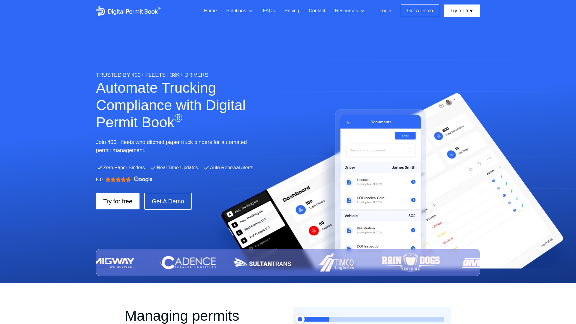website screenshot of https://getdigitalpermitbook.com/