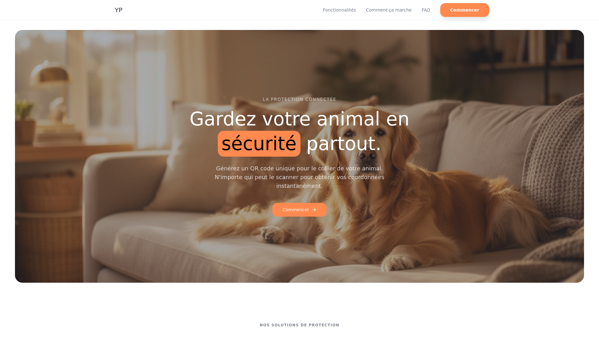 website screenshot of https://yopet.fun