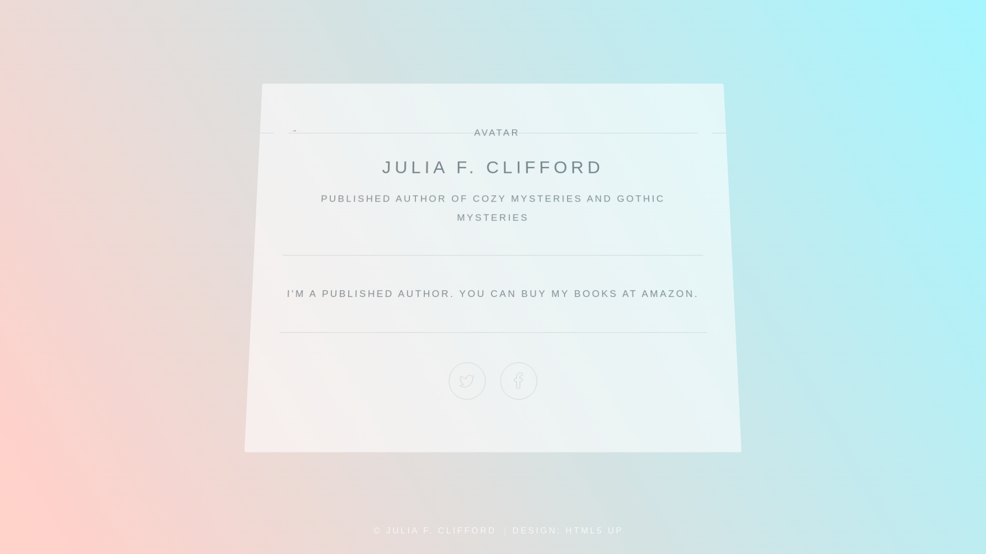 website screenshot of https://juliafclifford.com/