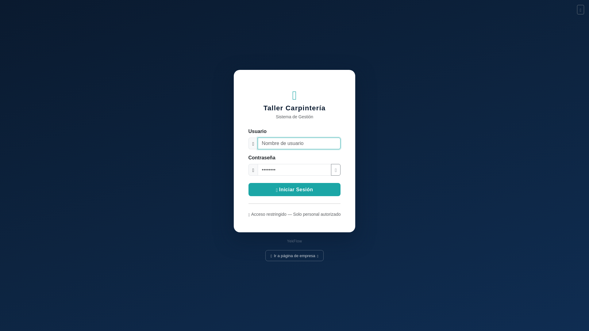 website screenshot of https://yekflow.com/
