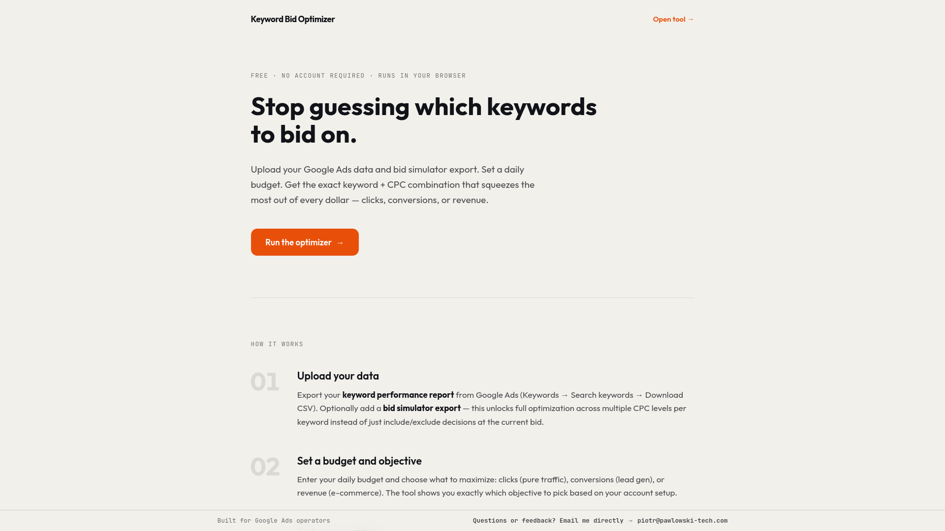 website screenshot of https://pawlowski-tech.com