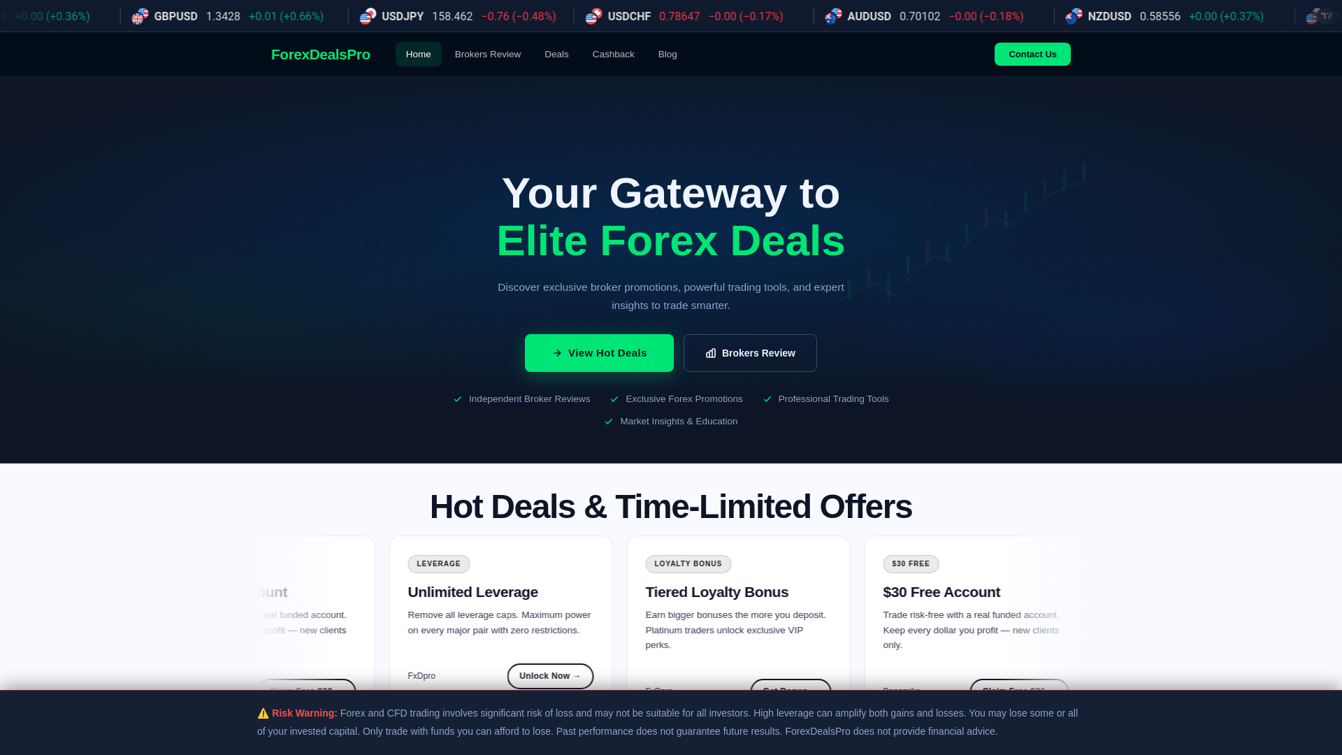 website screenshot of https://forexdealspro-vfe.pages.dev/