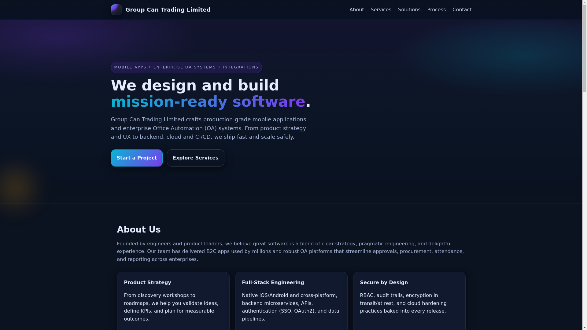 website screenshot of https://groupcan.pages.dev/