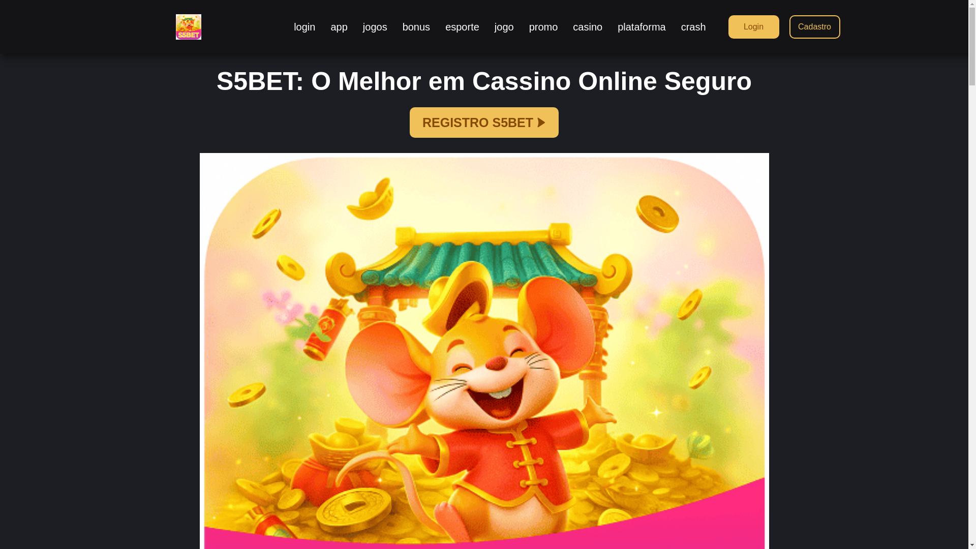 website screenshot of https://s5bete.com/