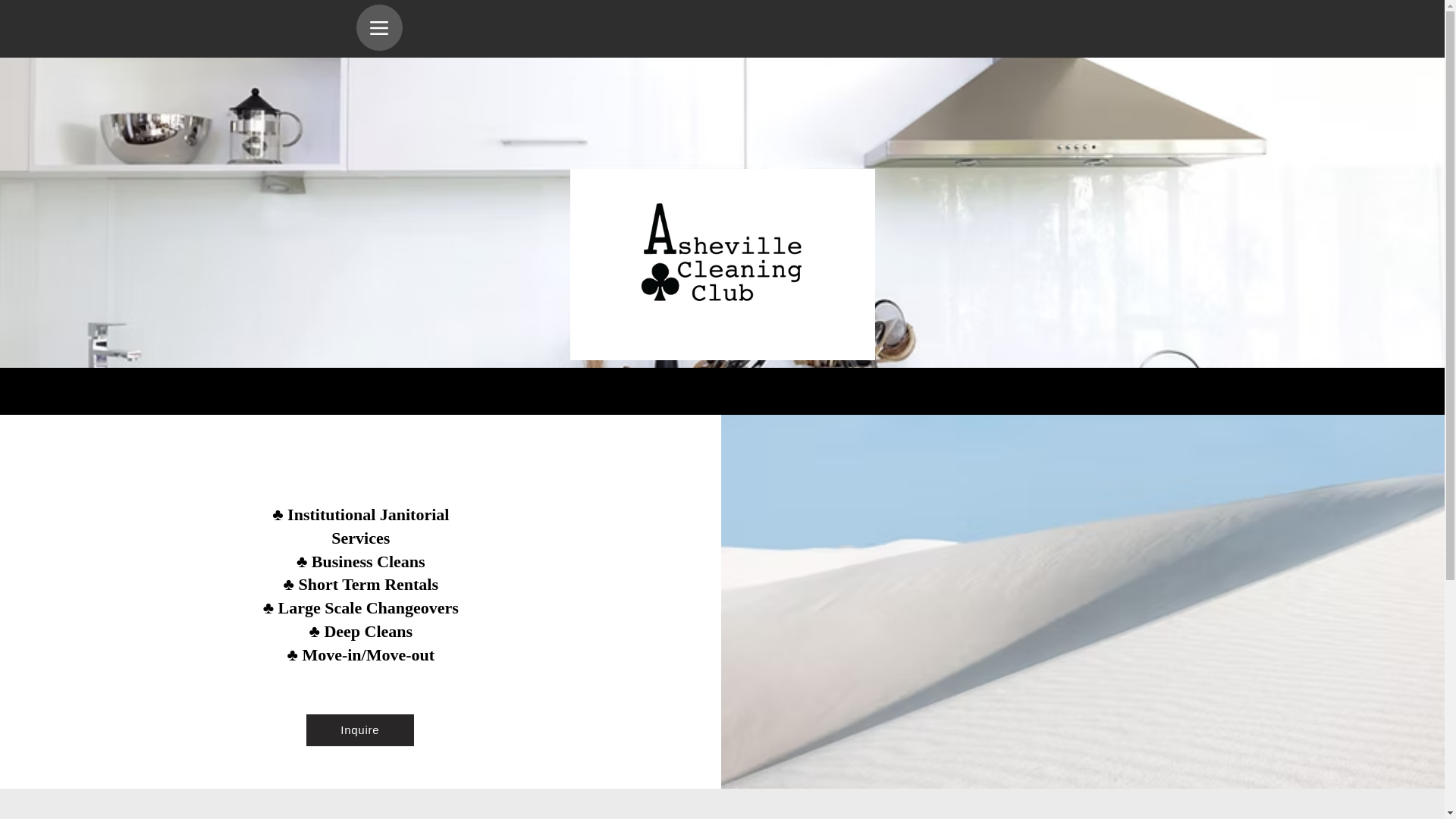 website screenshot of https://ashevillecleaning.club/
