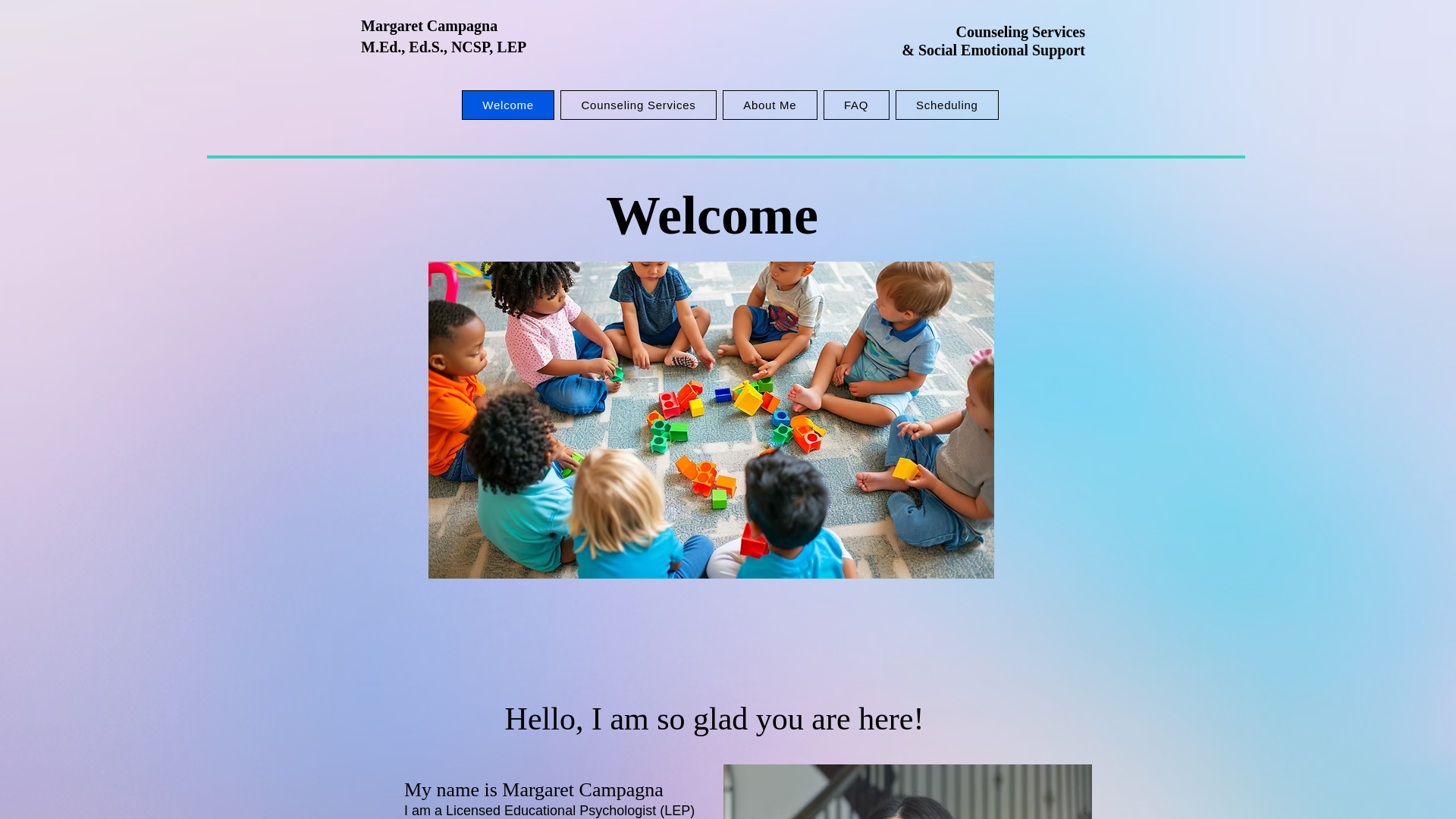 website screenshot of https://margaretlep.com