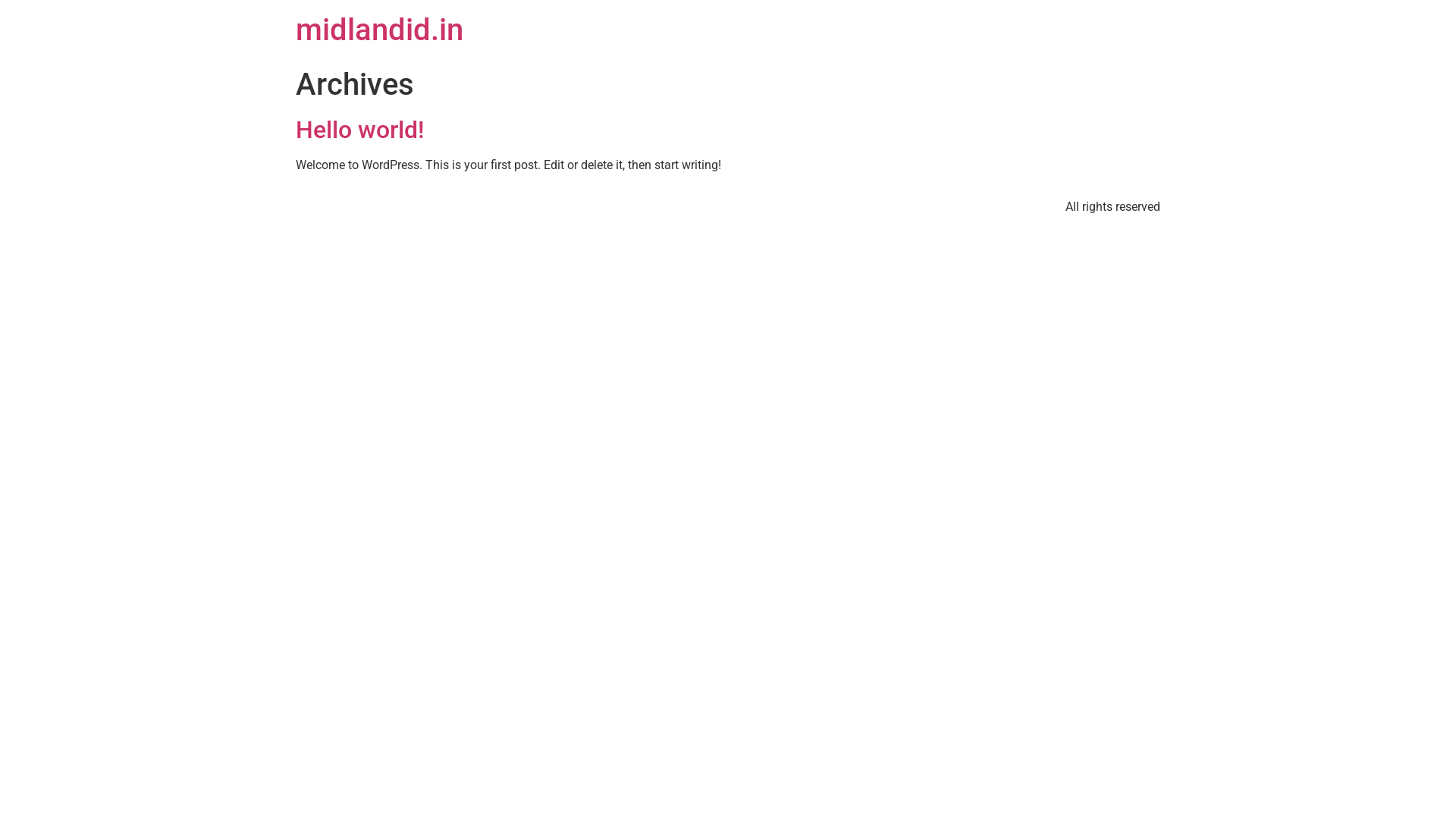 website screenshot of https://midlandid.in/