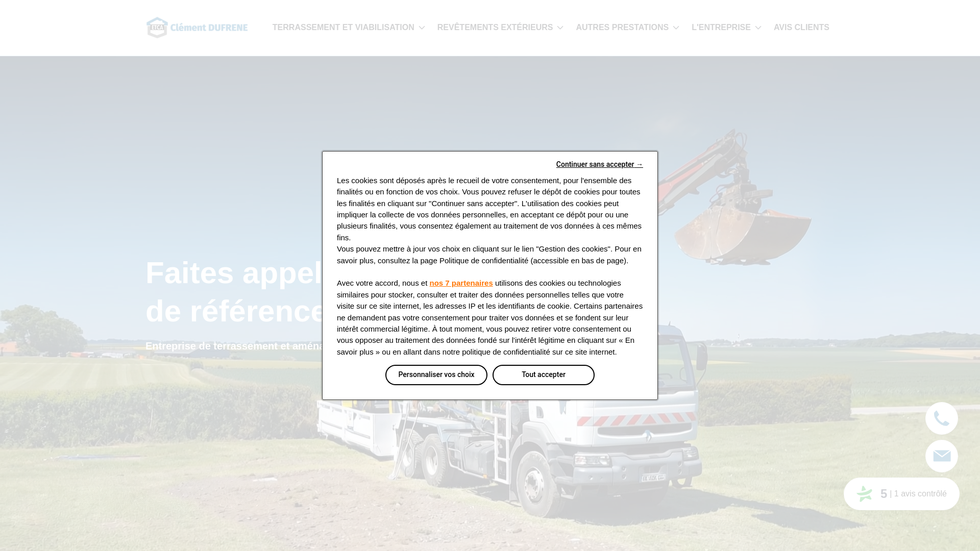 website screenshot of https://dufrene-etca.com