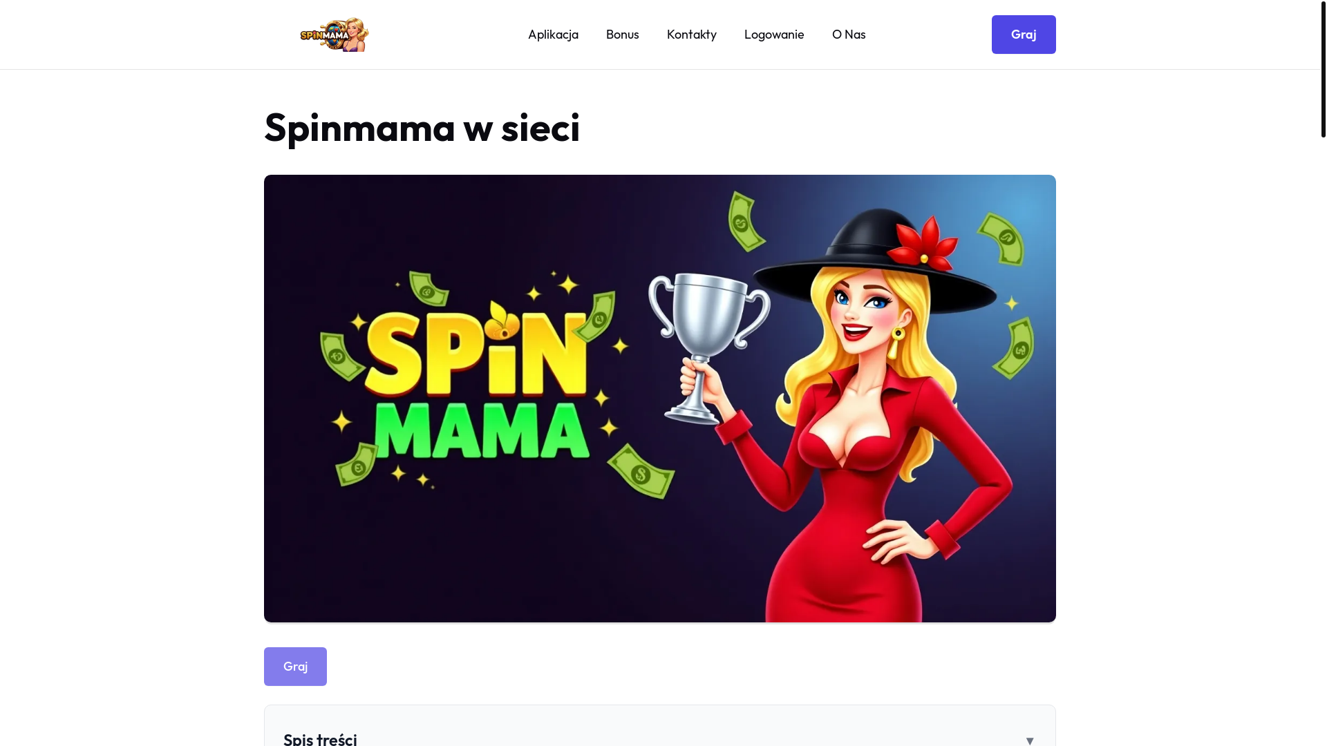 website screenshot of https://spinmama-app-pl.pages.dev/