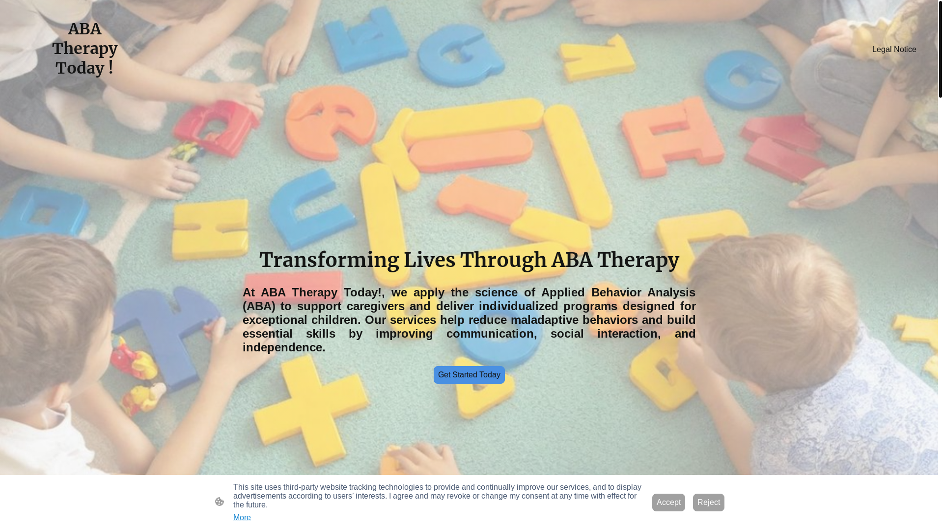 website screenshot of https://abatherapytoday.org/