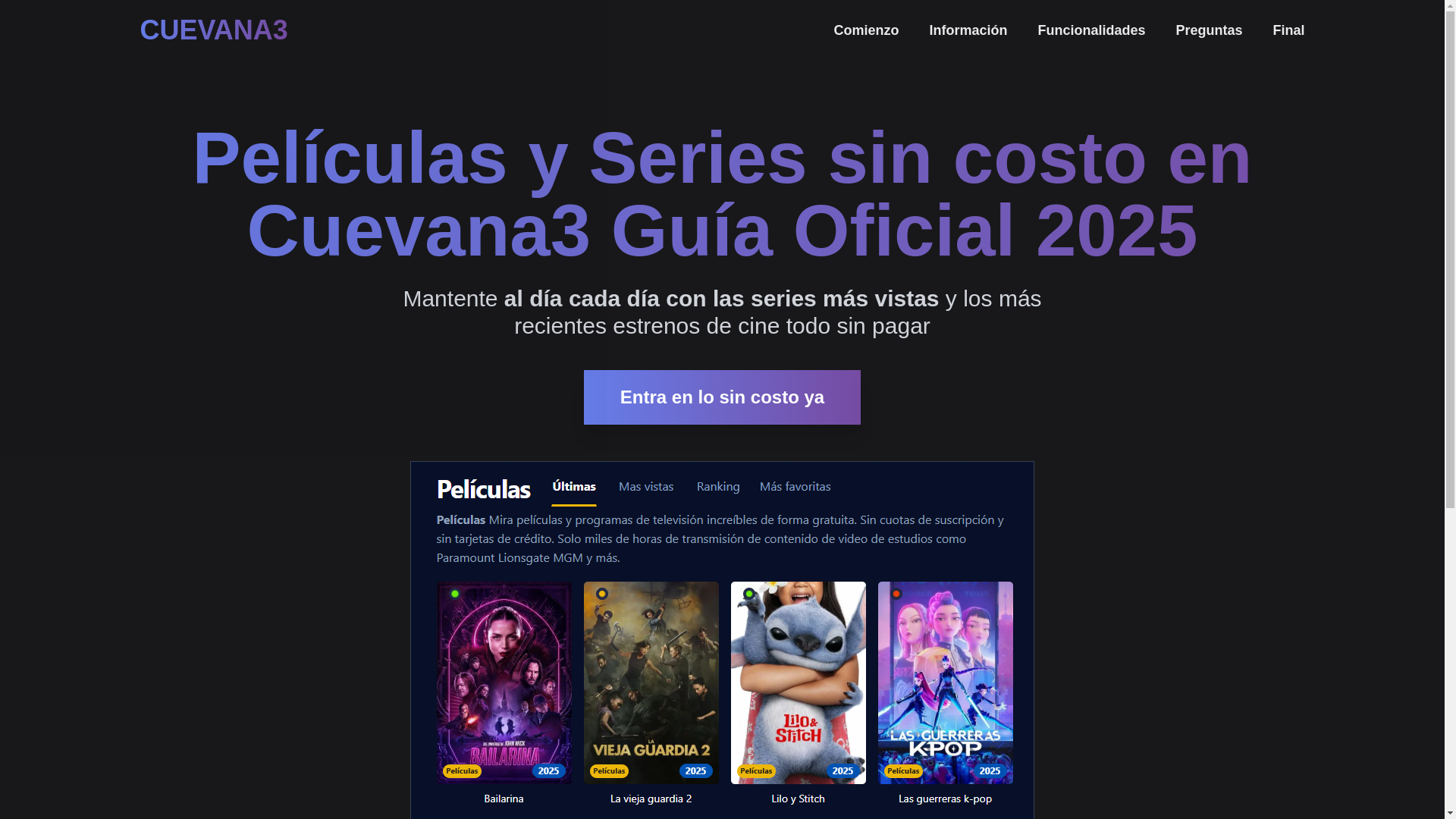 website screenshot of https://cuevana3-wc3w.pages.dev/