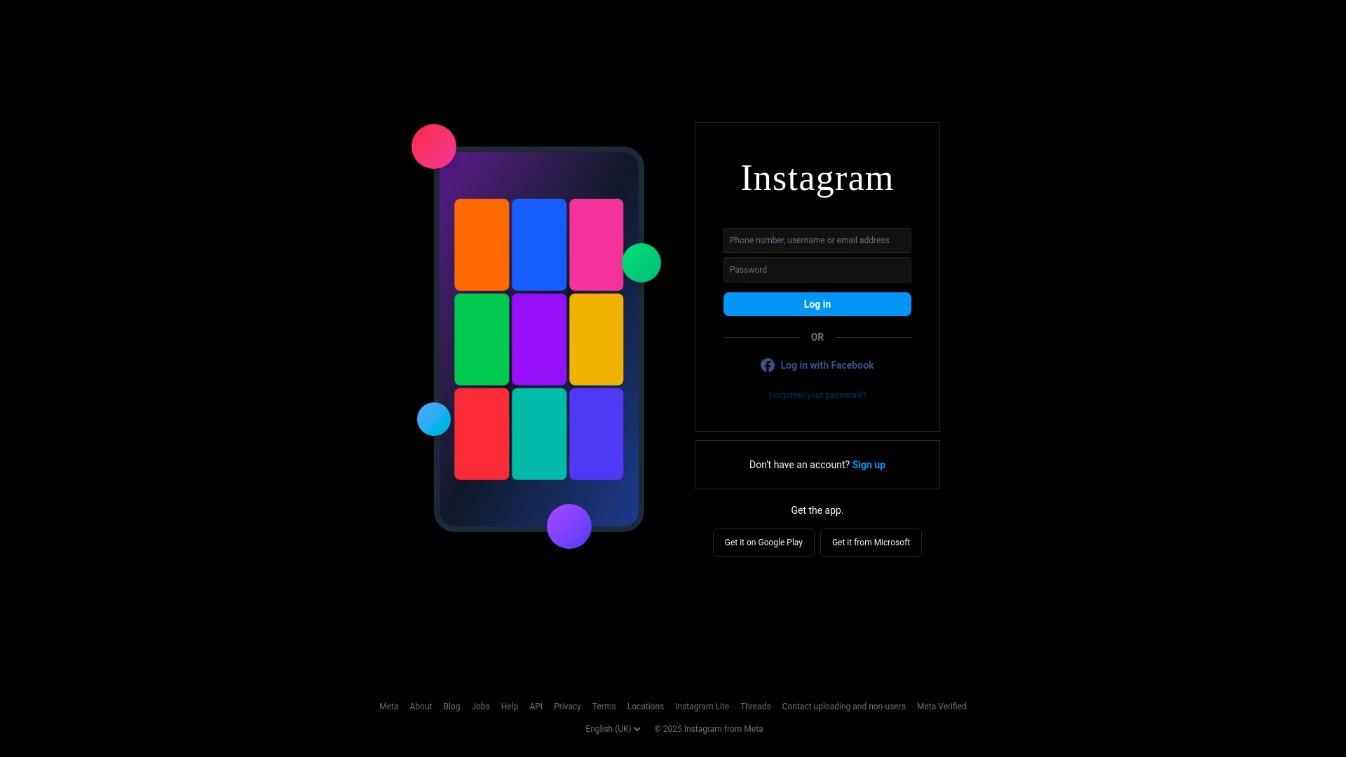 website screenshot of https://instagram-remake.vercel.app