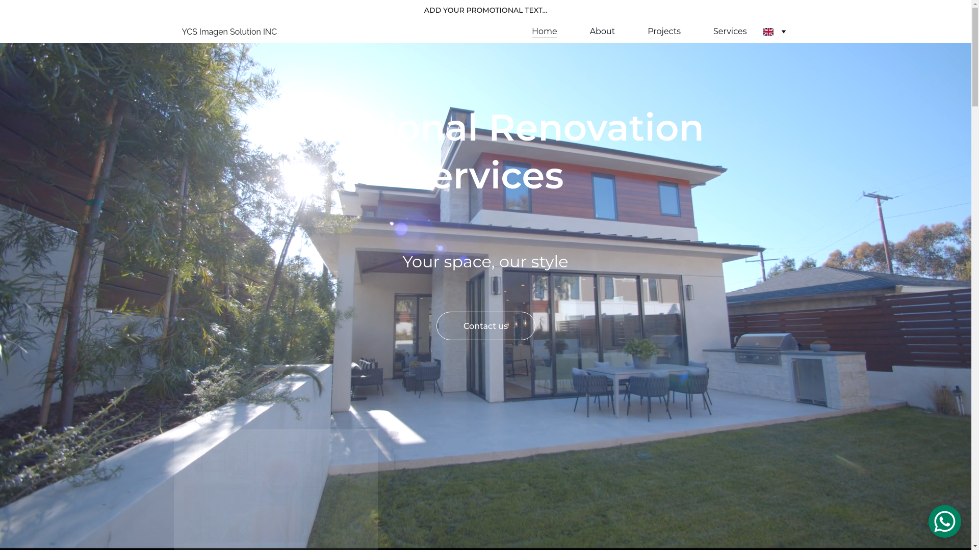 website screenshot of https://ycsimagensolution.com/