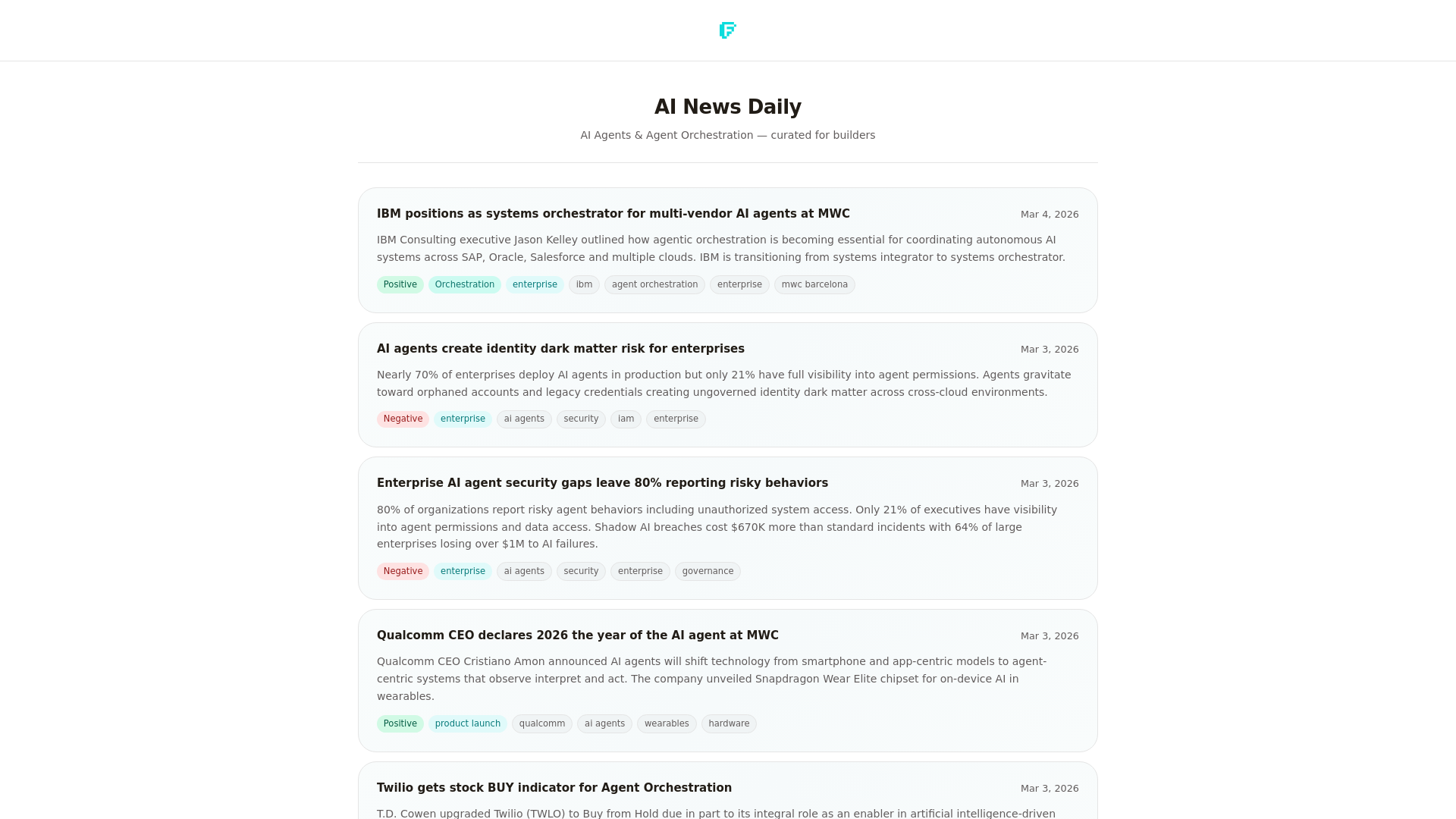 website screenshot of https://flocker-agent-news.pages.dev/