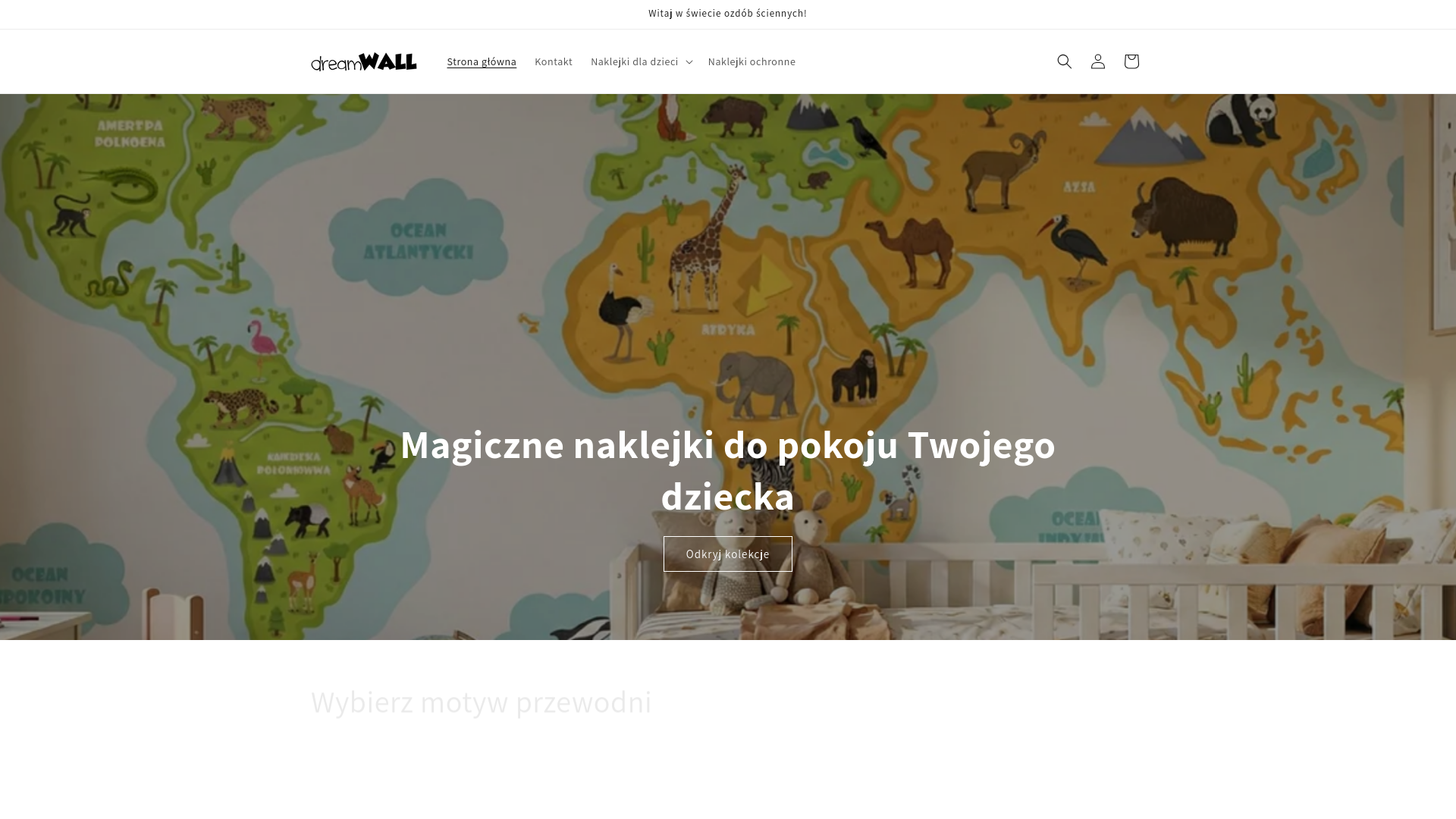 website screenshot of https://dreamwall-sklep.pl/