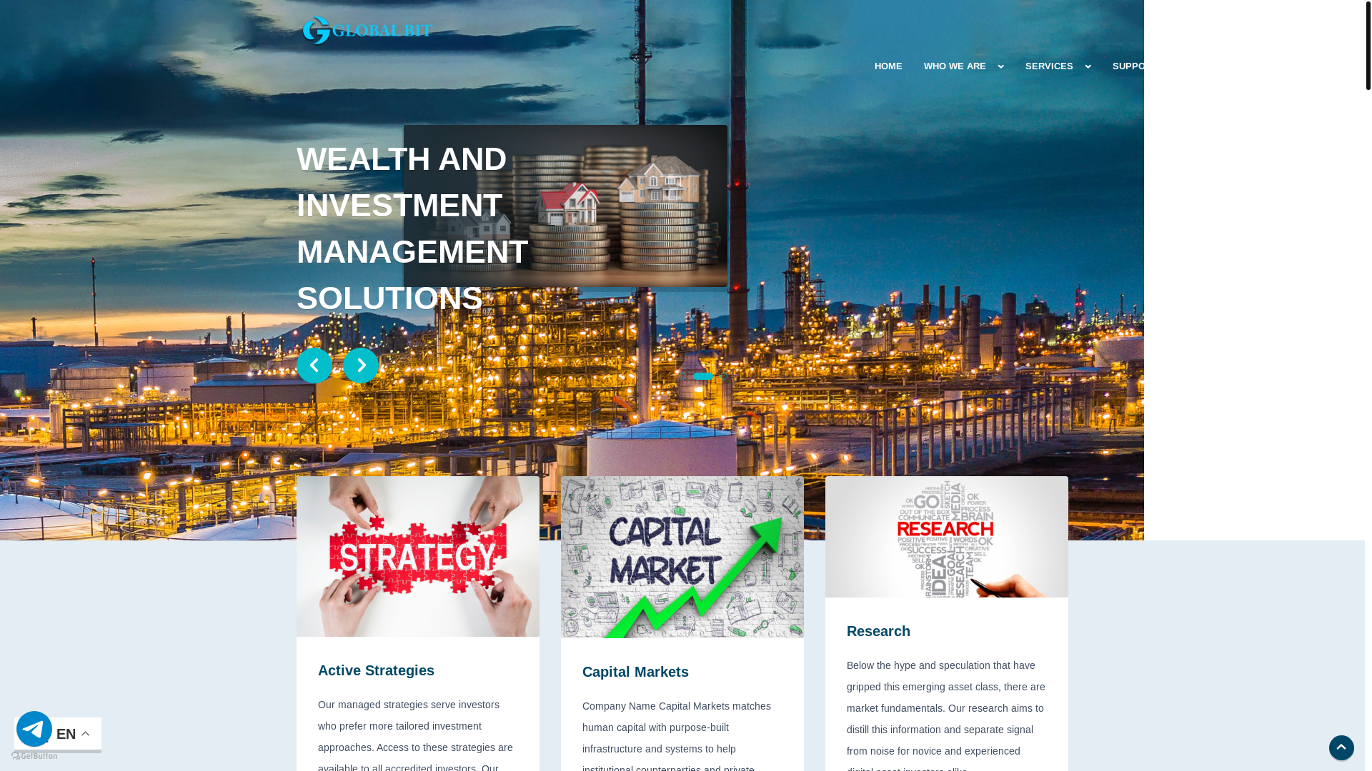 website screenshot of https://globalbit.info/