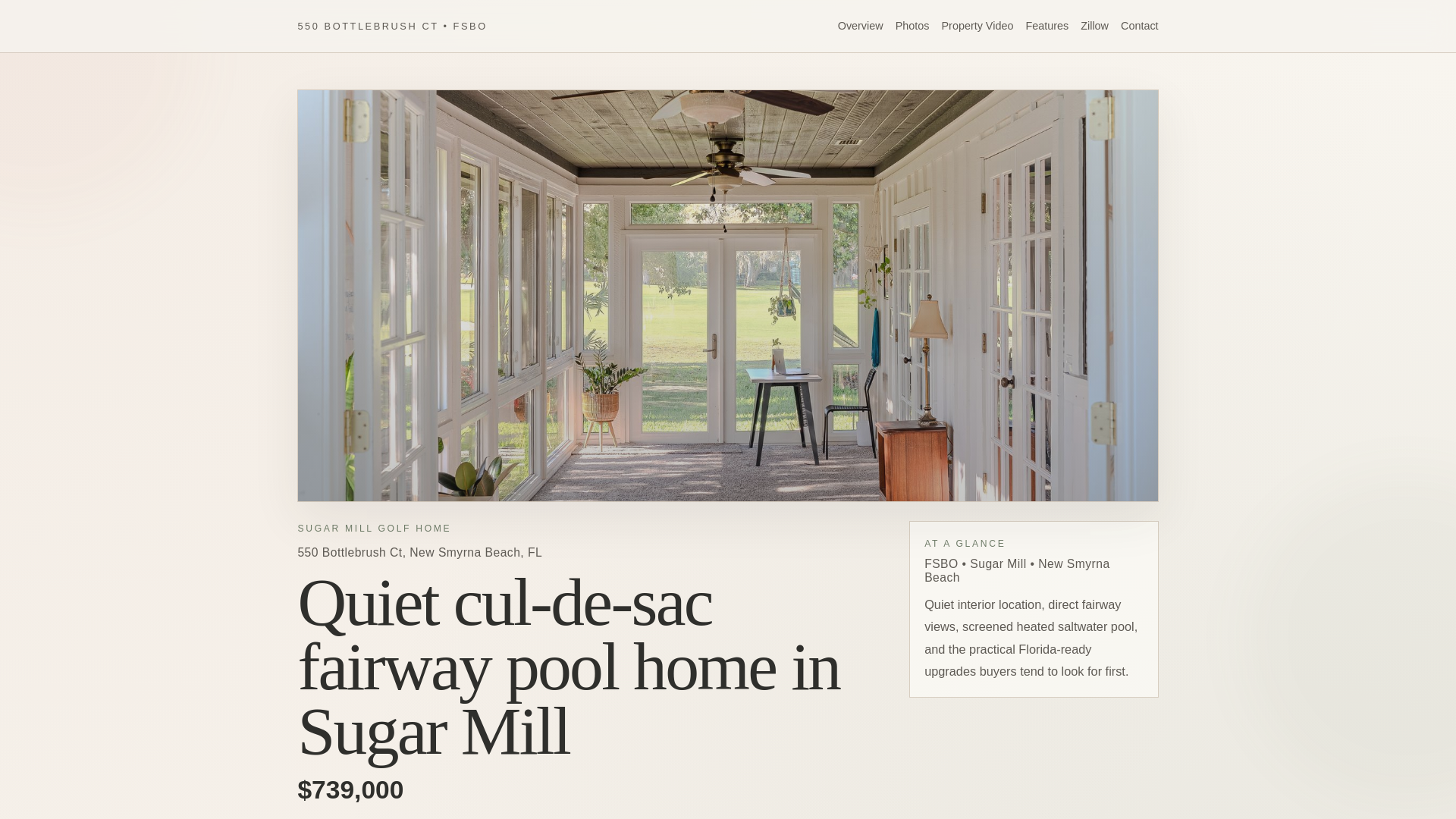 website screenshot of https://550bottlebrush.com/