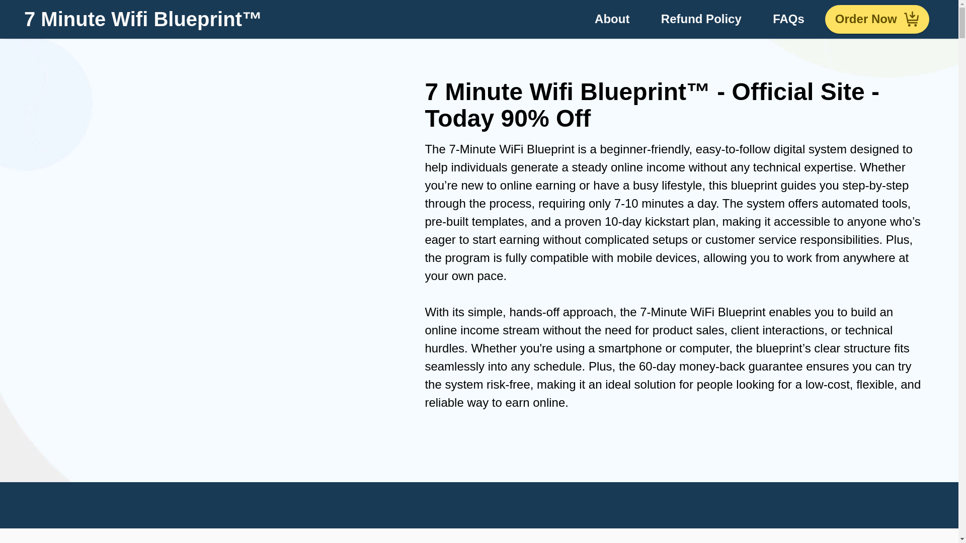 website screenshot of https://7minutewifiblueprints.com/