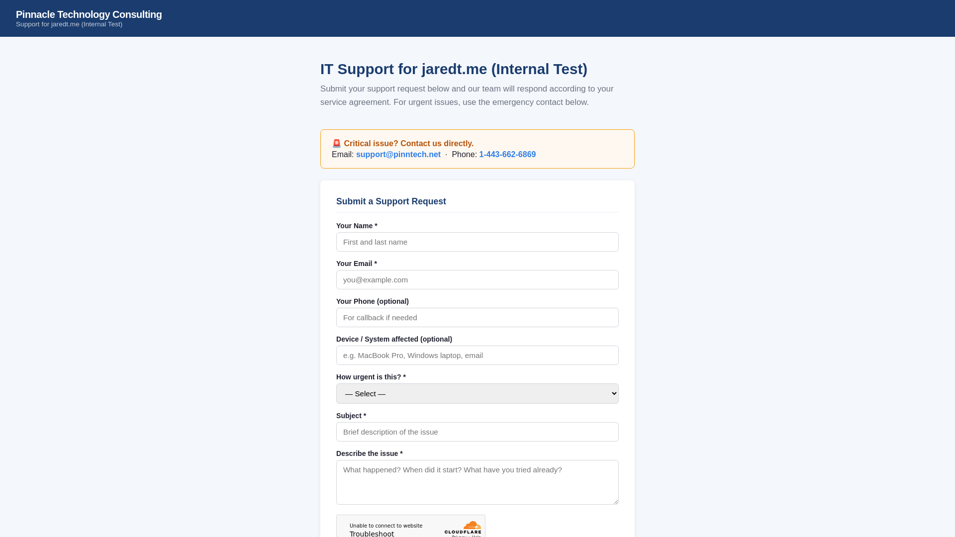 website screenshot of https://ptc-support-jaredt-me-internal-test.pages.dev/
