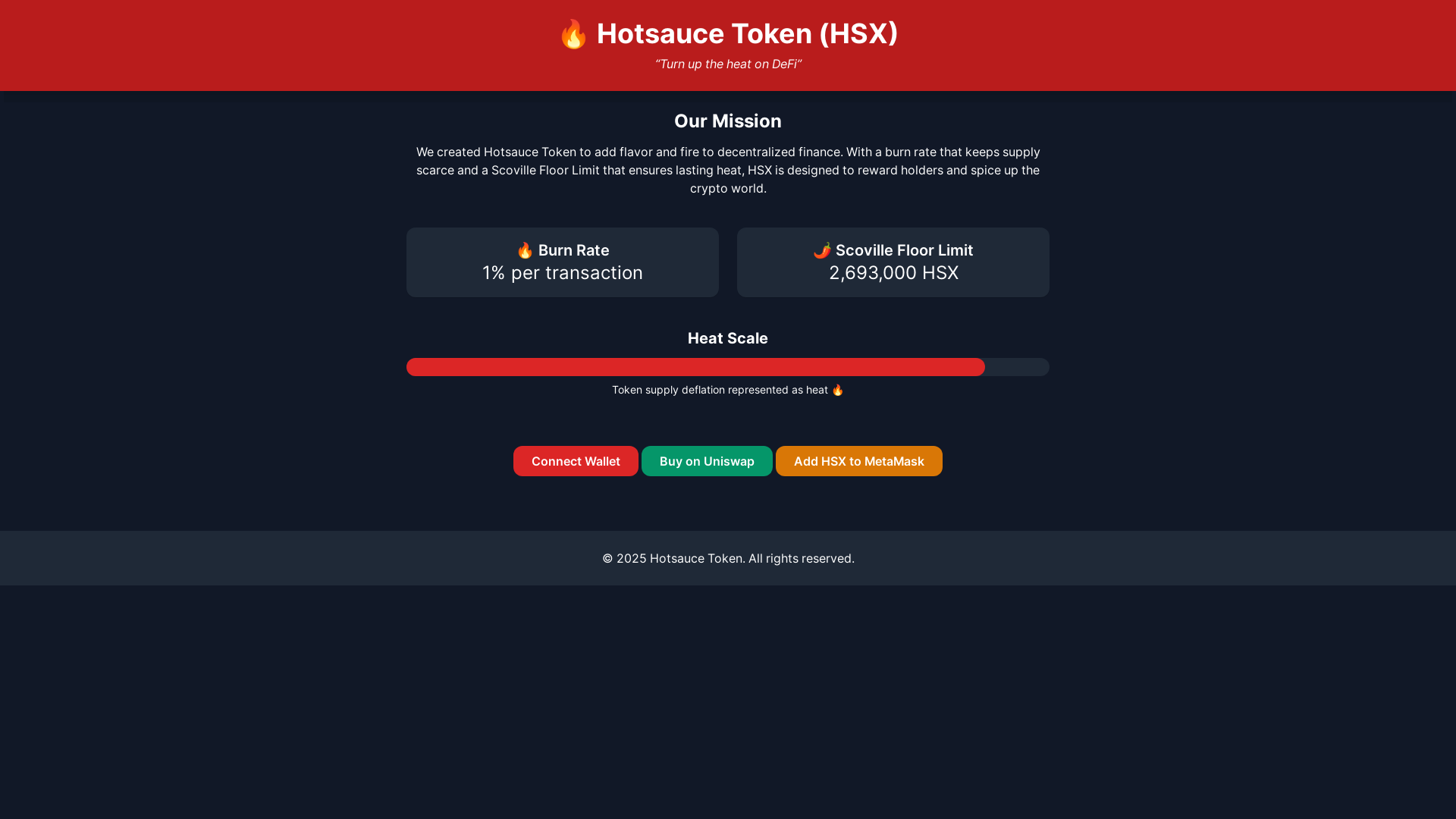 website screenshot of https://hotsaucehsx.com/