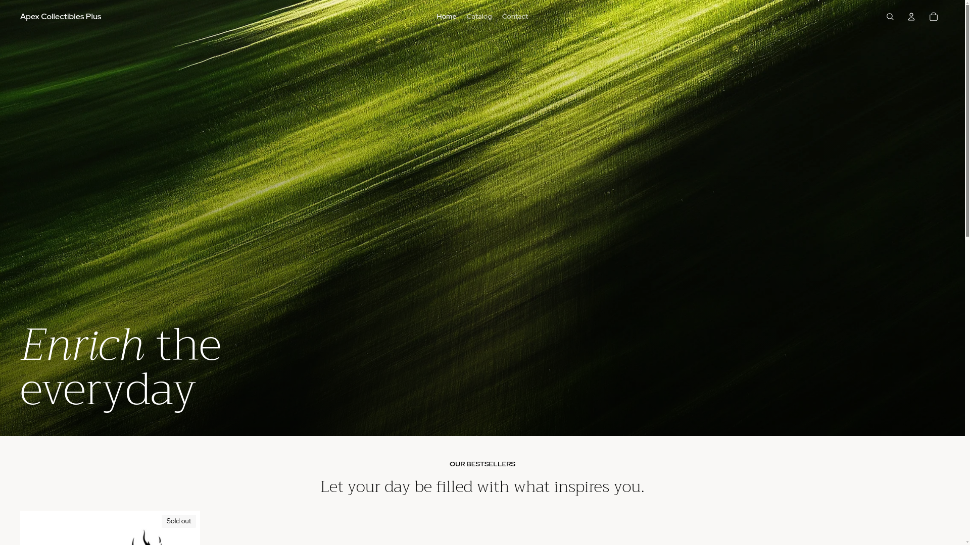 website screenshot of https://apexcollectiblesplus.com/