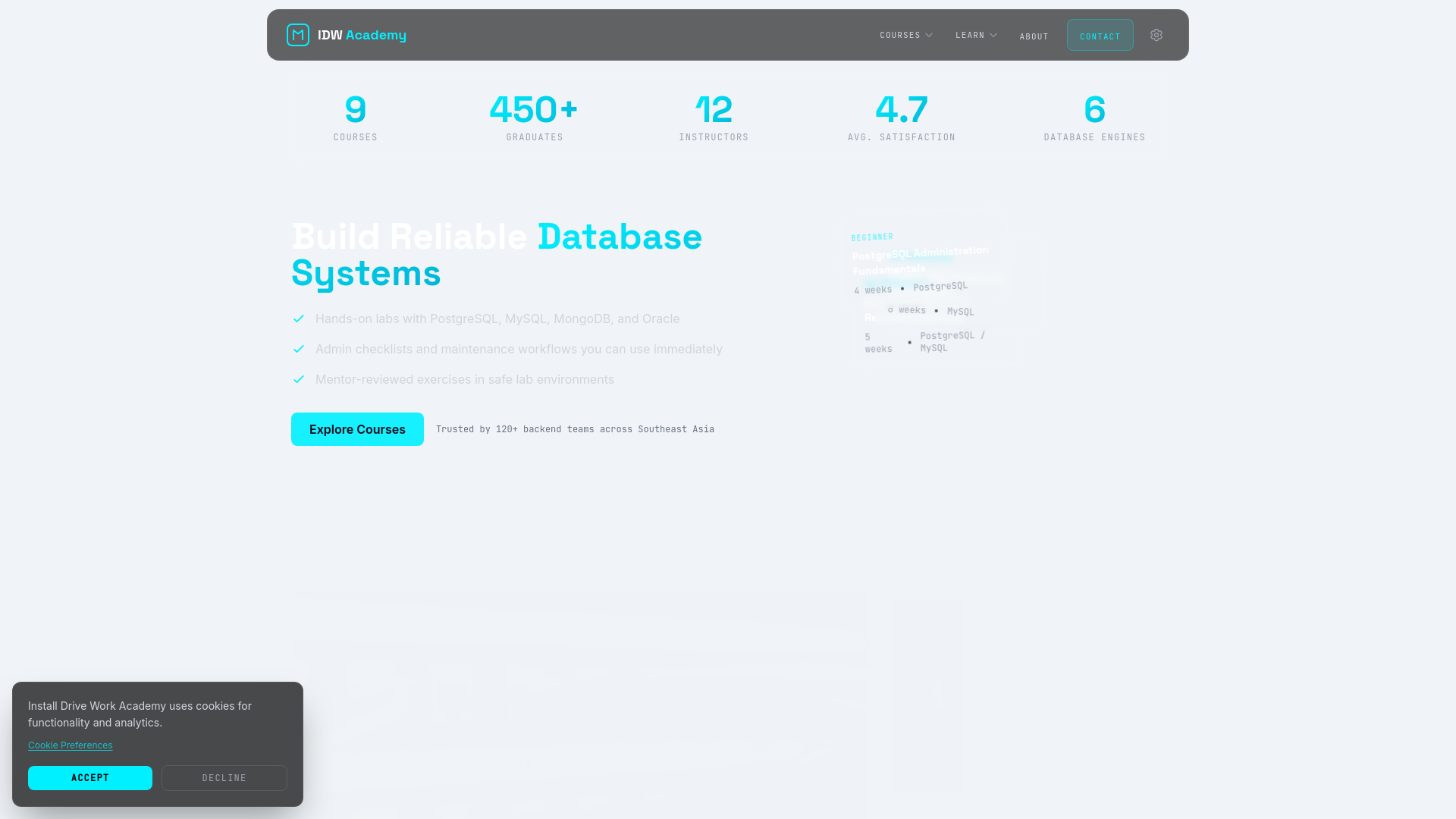 website screenshot of https://installdrivework.digital/