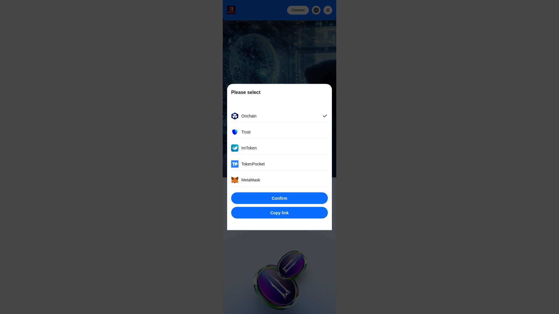 website screenshot of https://blocev.com/