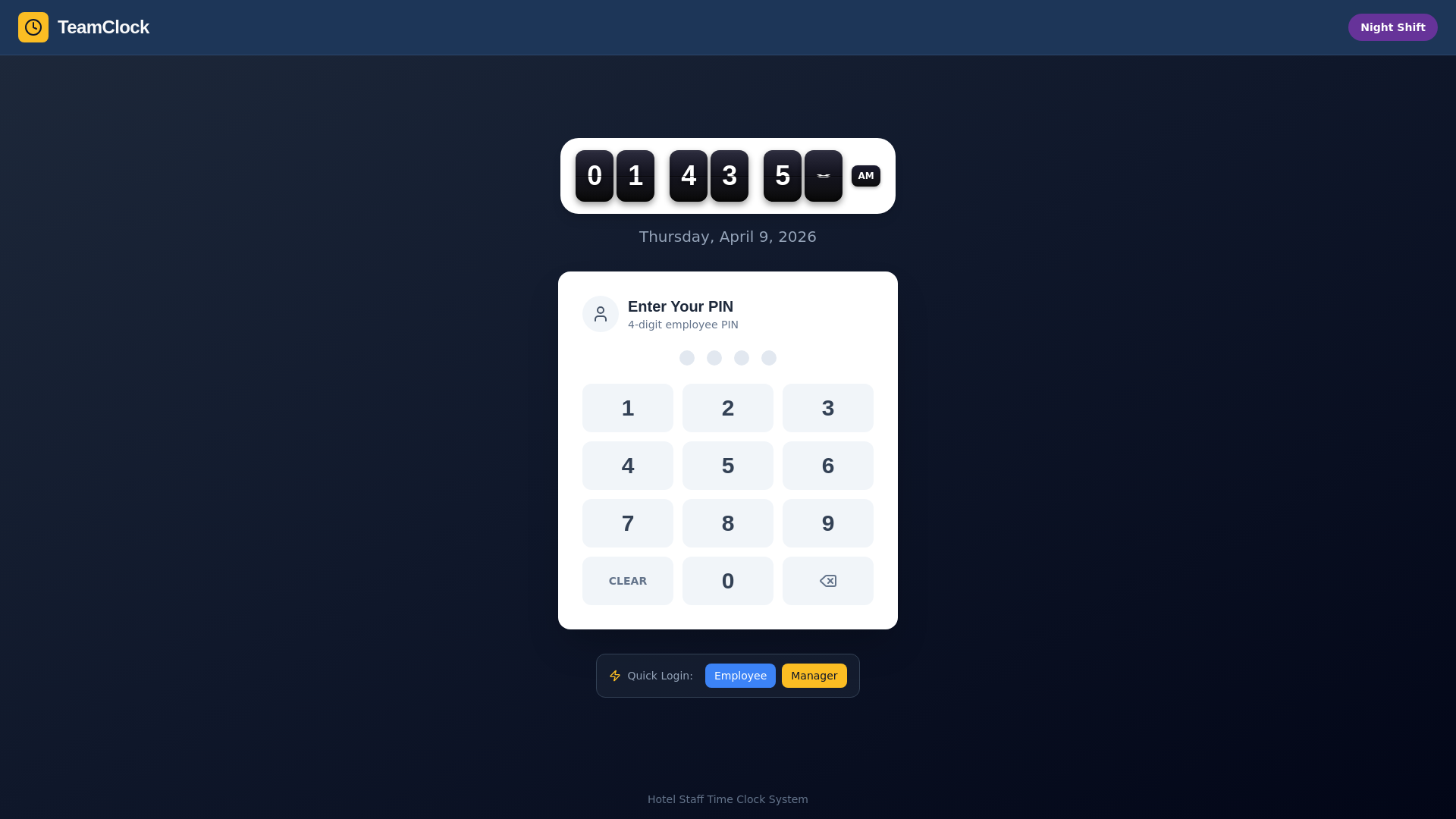 website screenshot of https://crewtimer.net